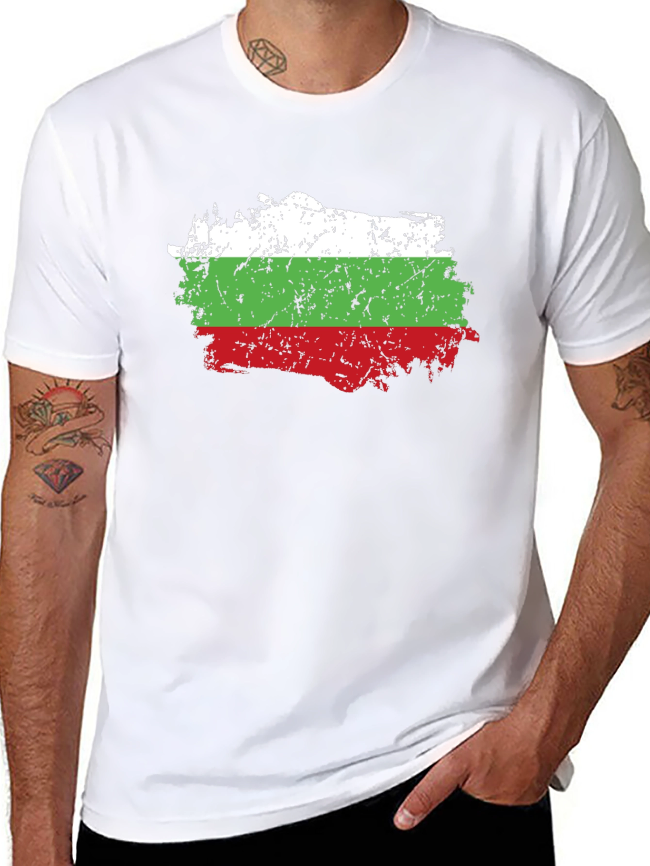 Bulgaria Flag Grunge T-Shirt | Patriotic Pride