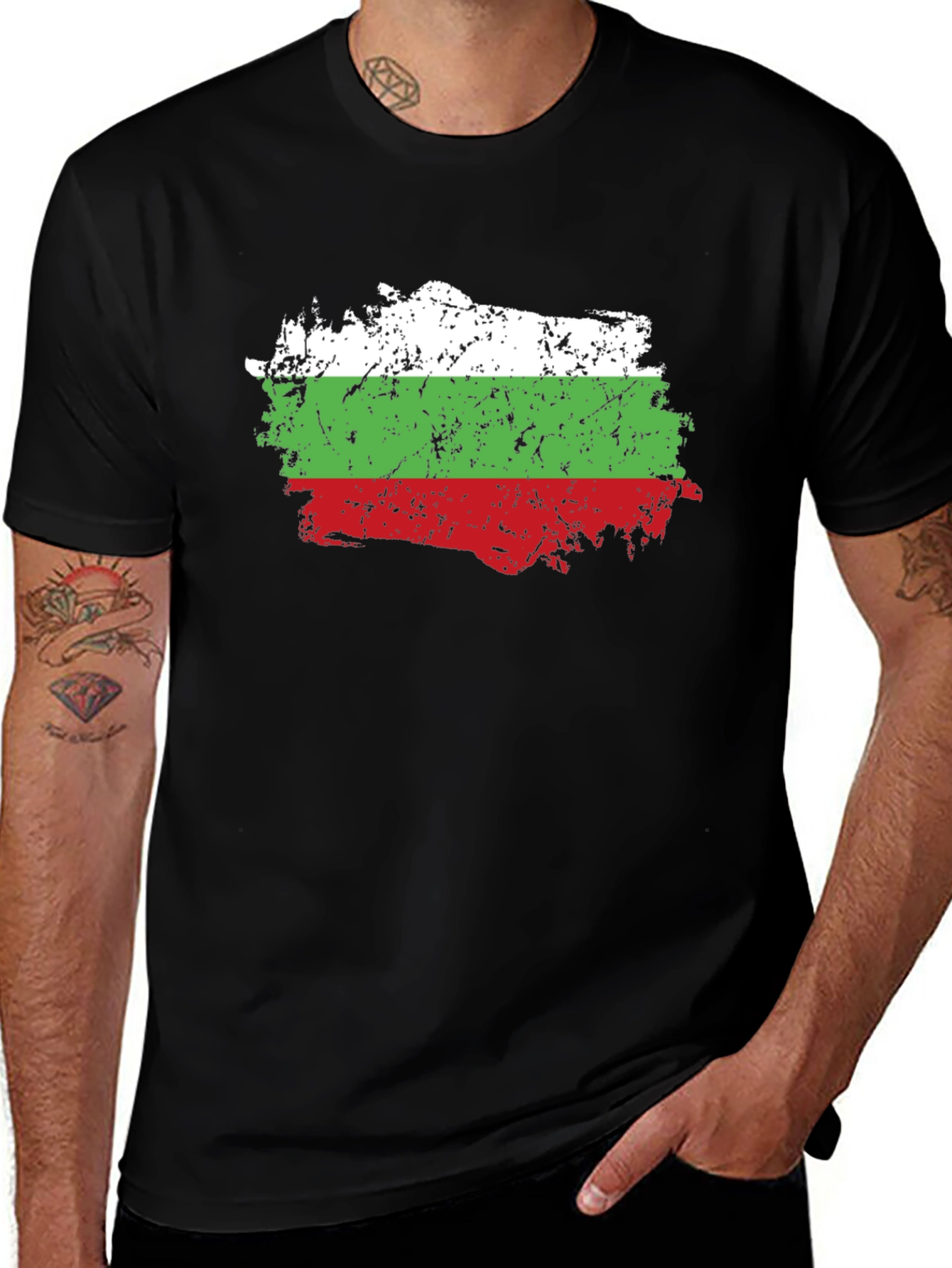 Bulgaria Flag Grunge T-Shirt | Patriotic Pride