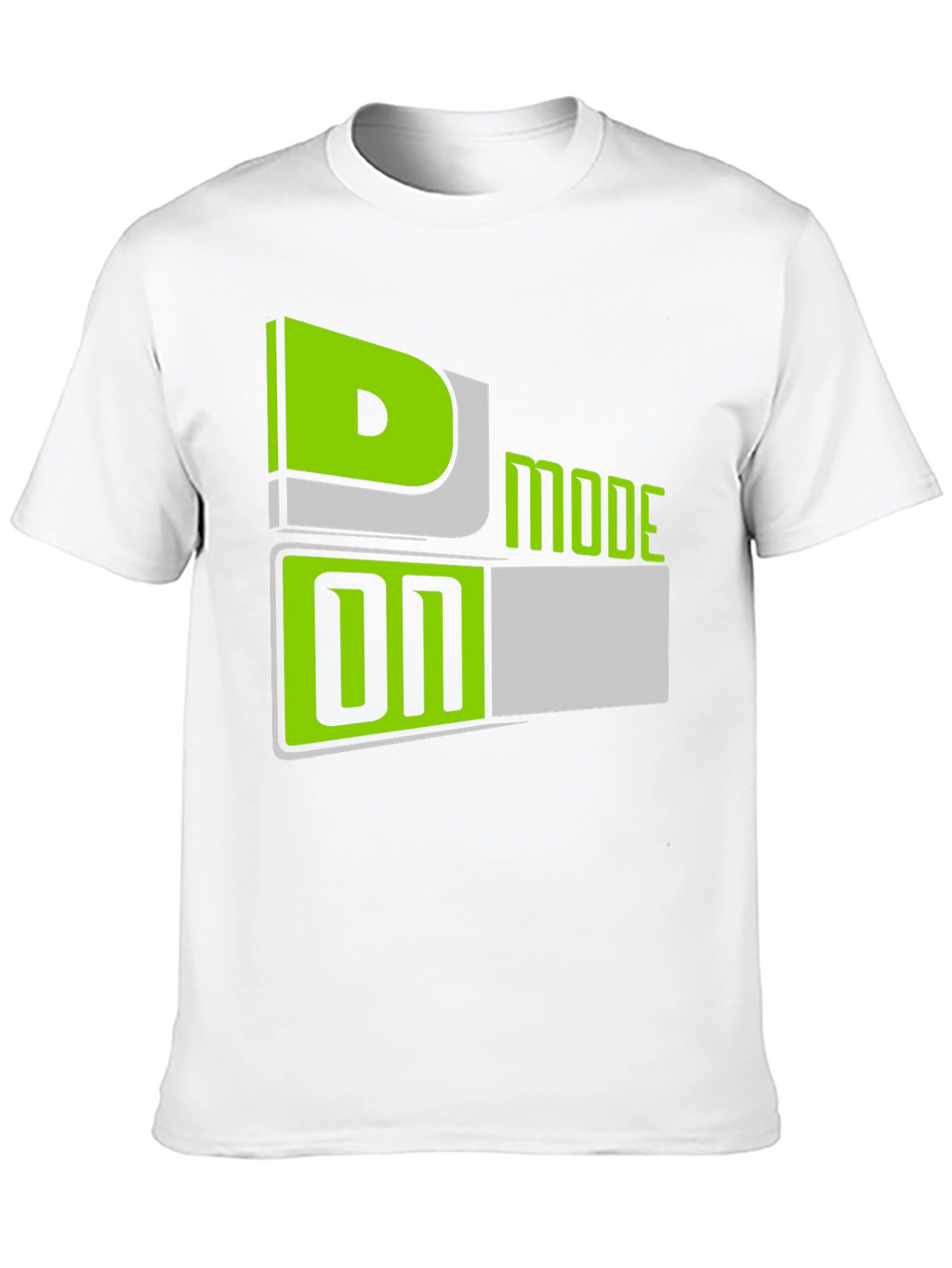 D Mode On T-Shirt - Black Graphic Tee