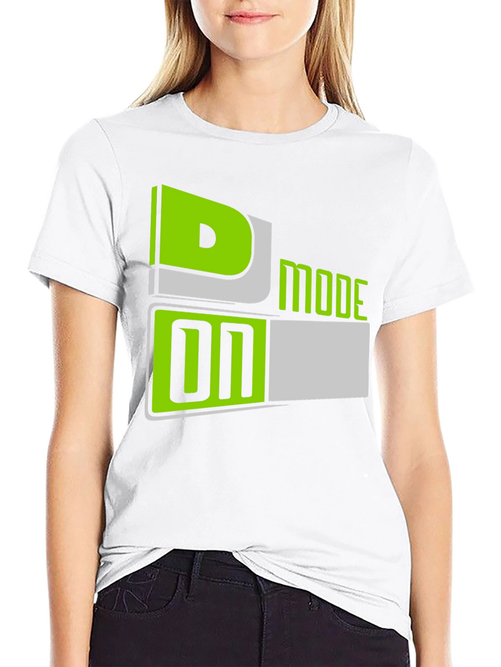 D Mode On T-Shirt - Black Graphic Tee