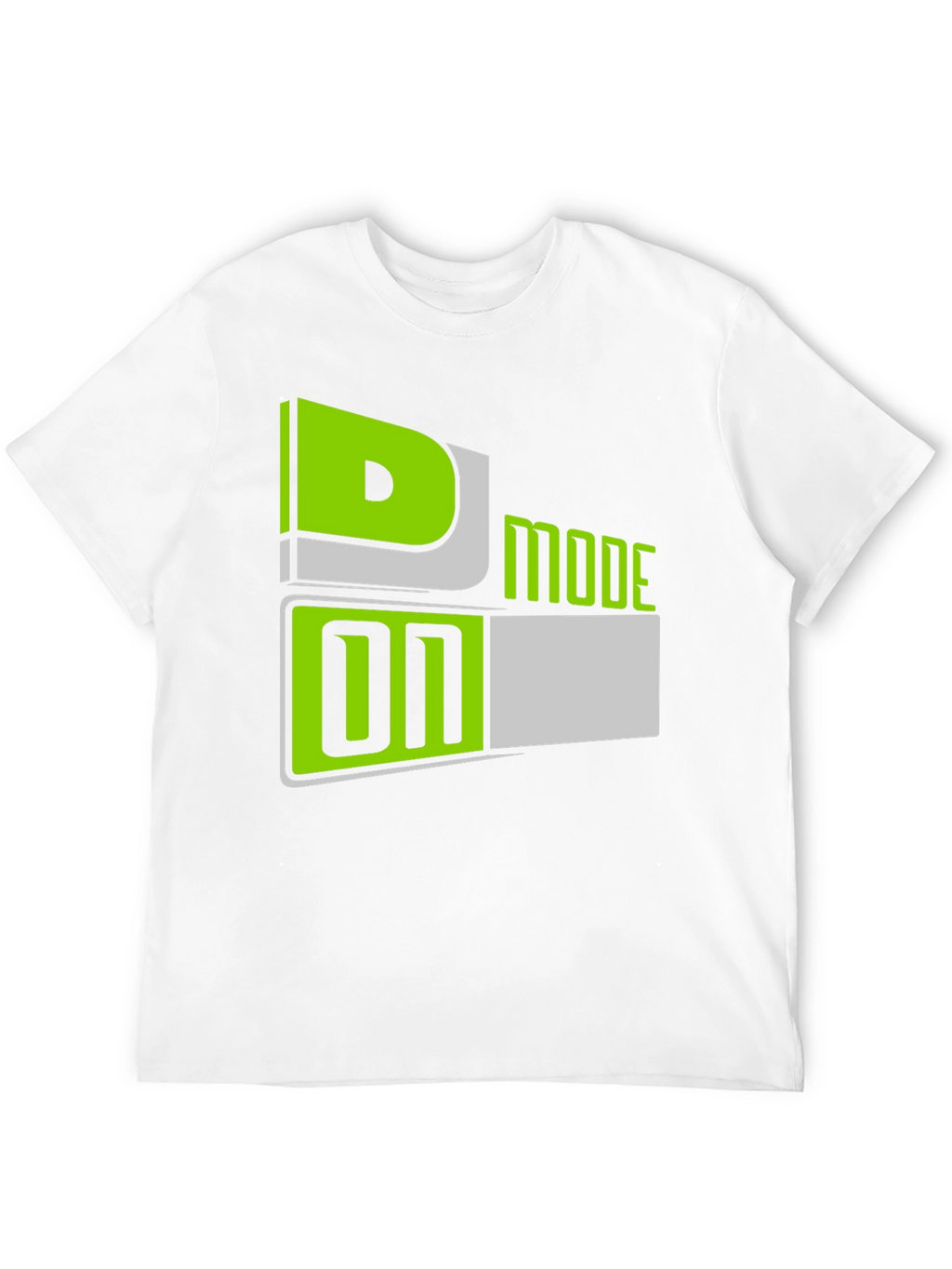 D Mode On T-Shirt - Black Graphic Tee