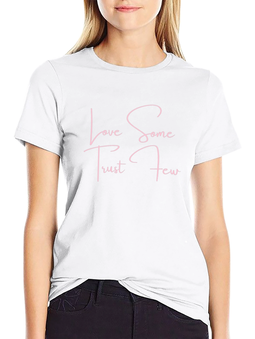 Love Some Trust Few Black Graphic Tee