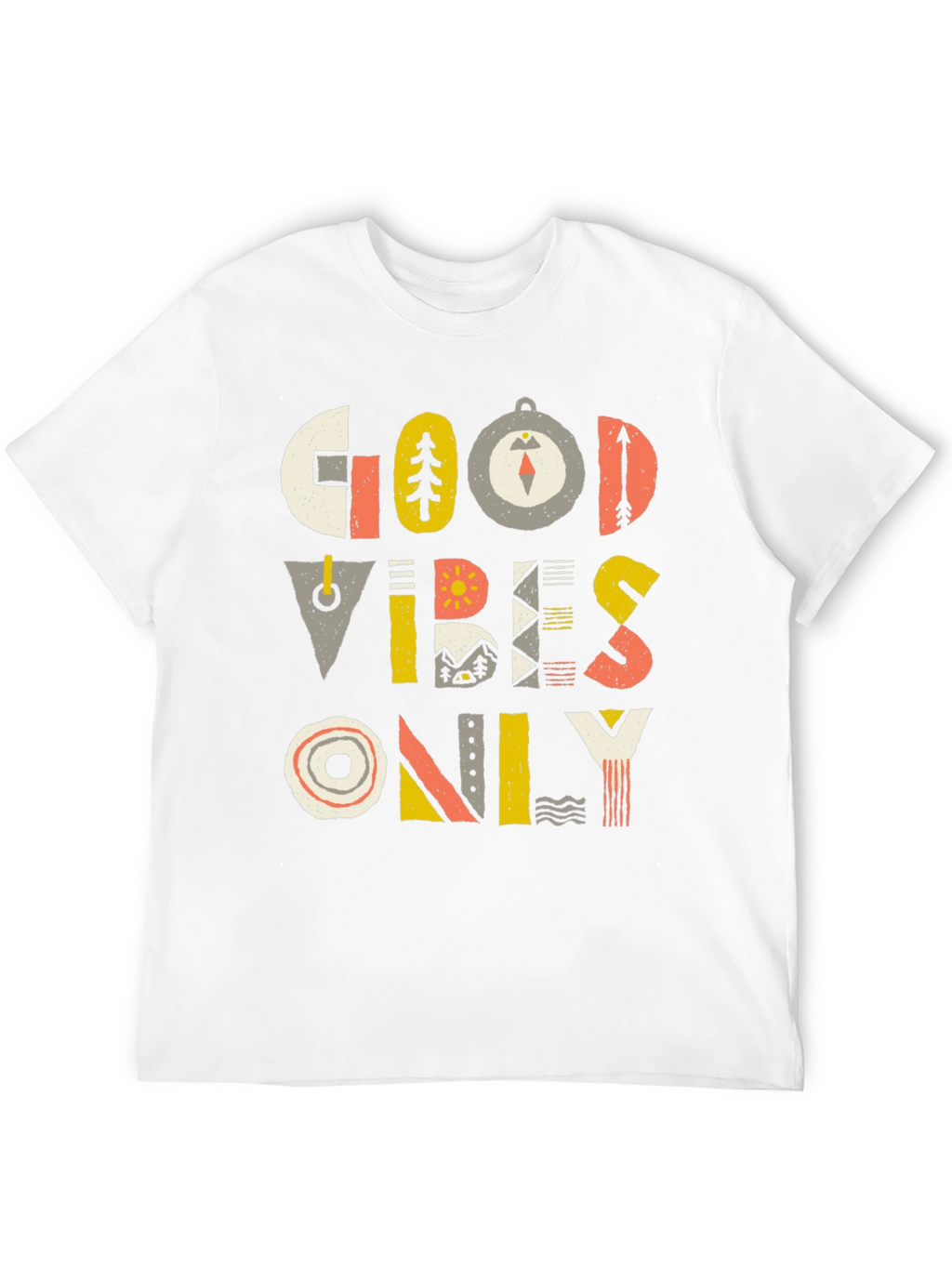 Good Vibes Only Graphic Tee - Mens Black T-Shirt
