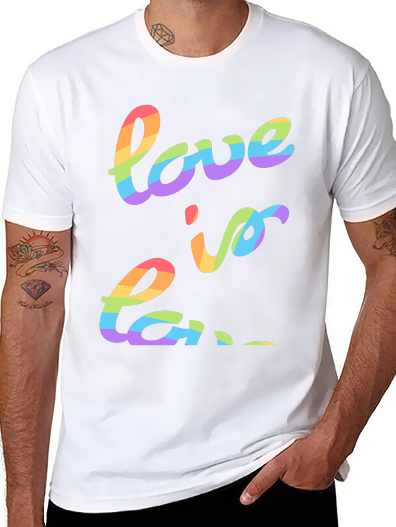 Love Is Love Rainbow Graphic Tee