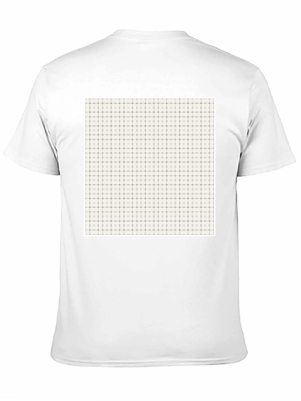 Patterned Crew Neck Tee - Modern Design