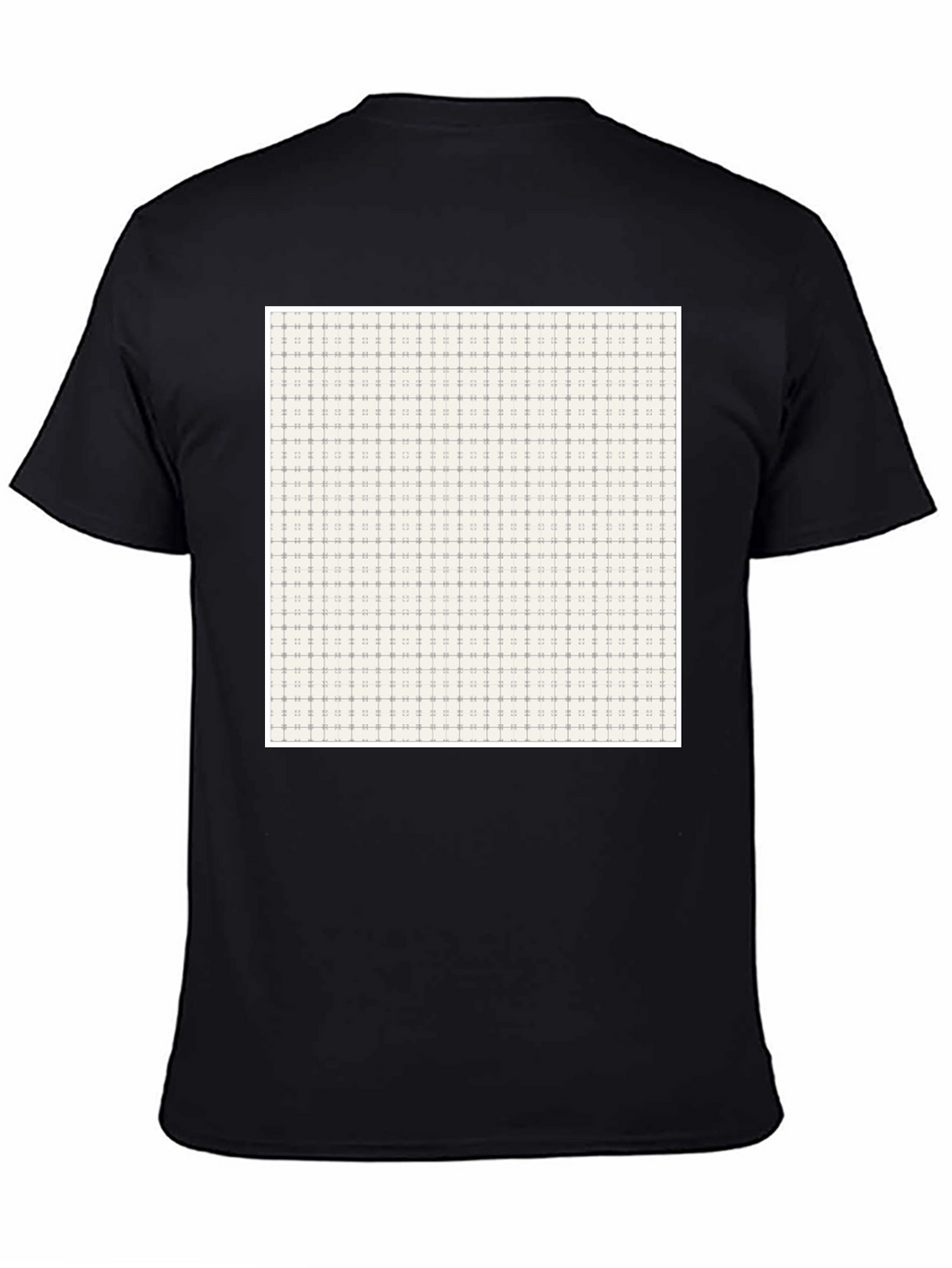 Patterned Crew Neck Tee - Modern Design