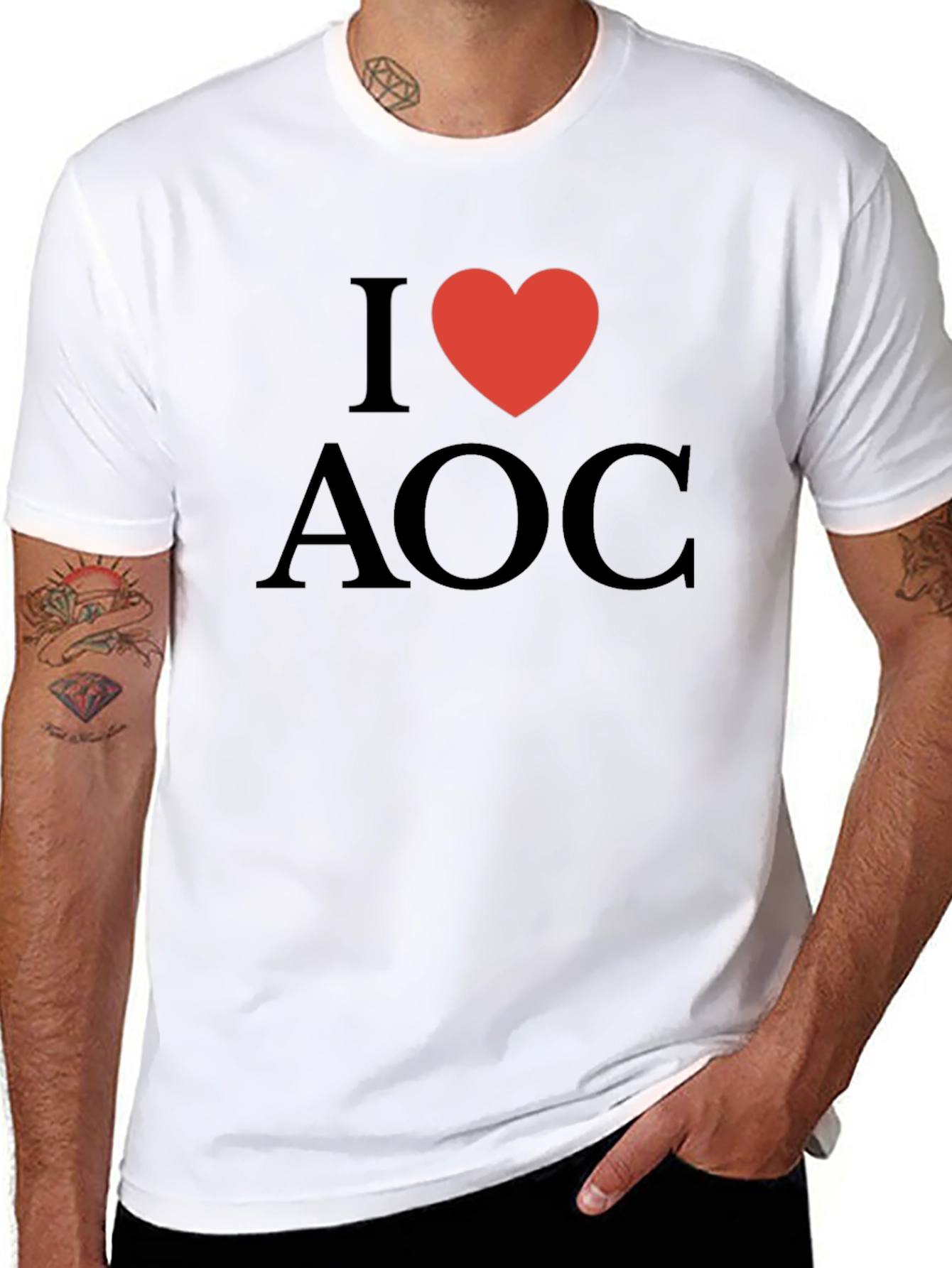 I Heart AOC T-Shirt - Black