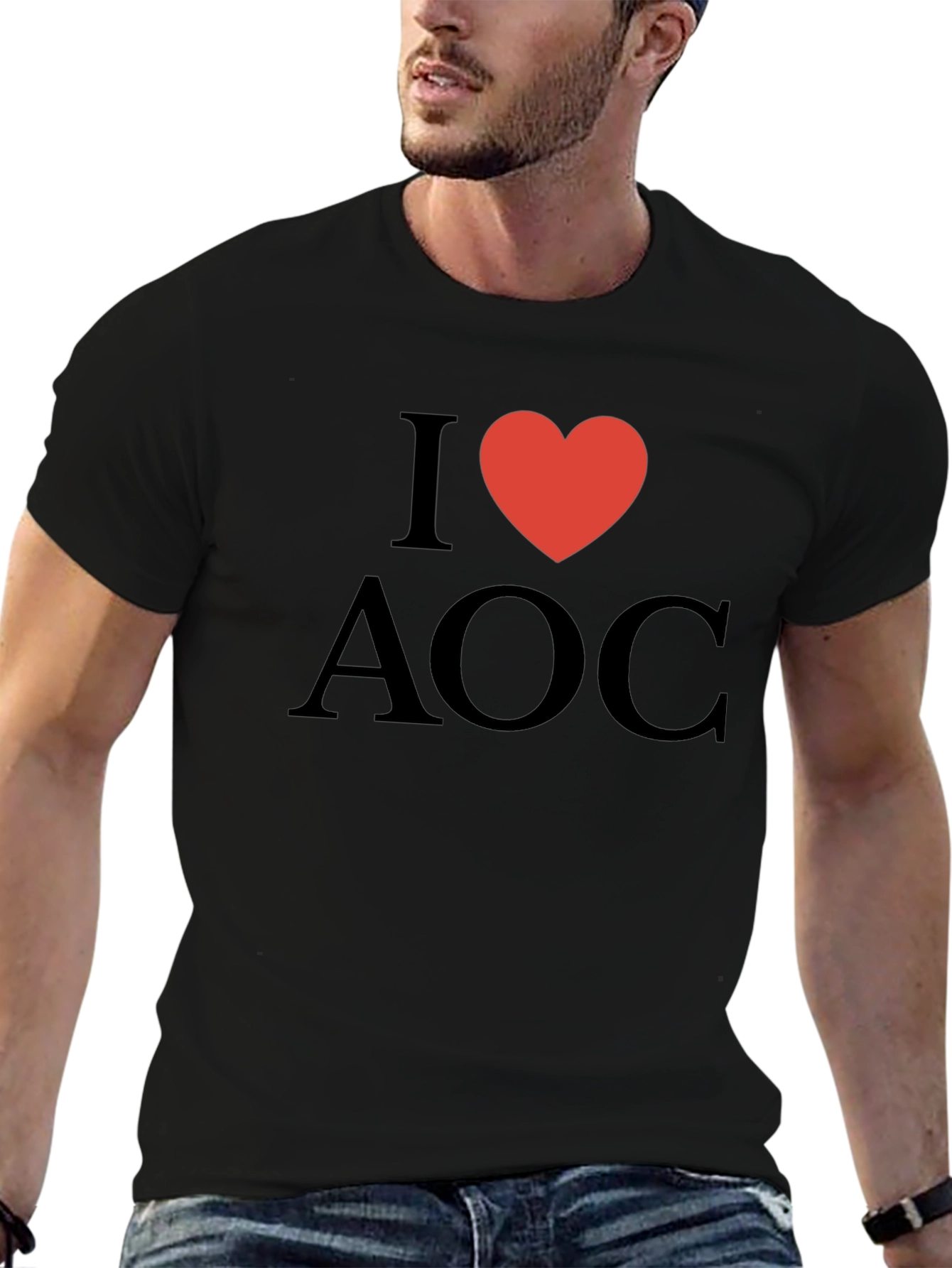 I Heart AOC T-Shirt - Black