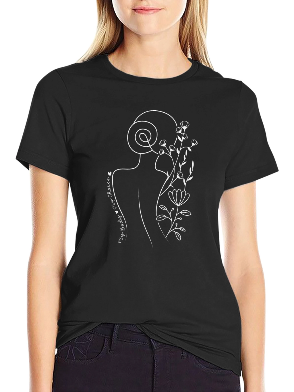 My Body My Choice Black Graphic Tee