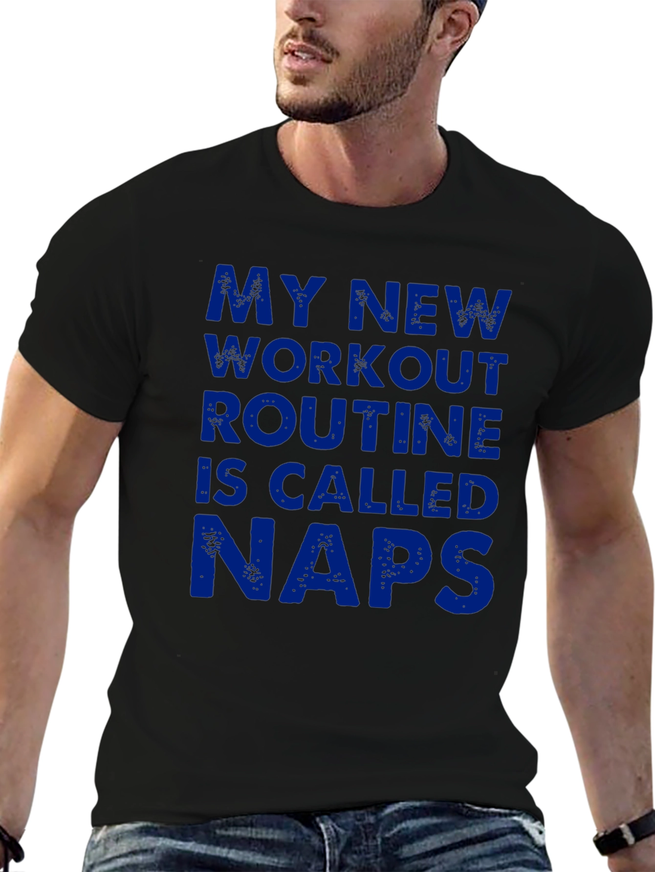 Funny Naps Workout Routine Graphic T-Shirt