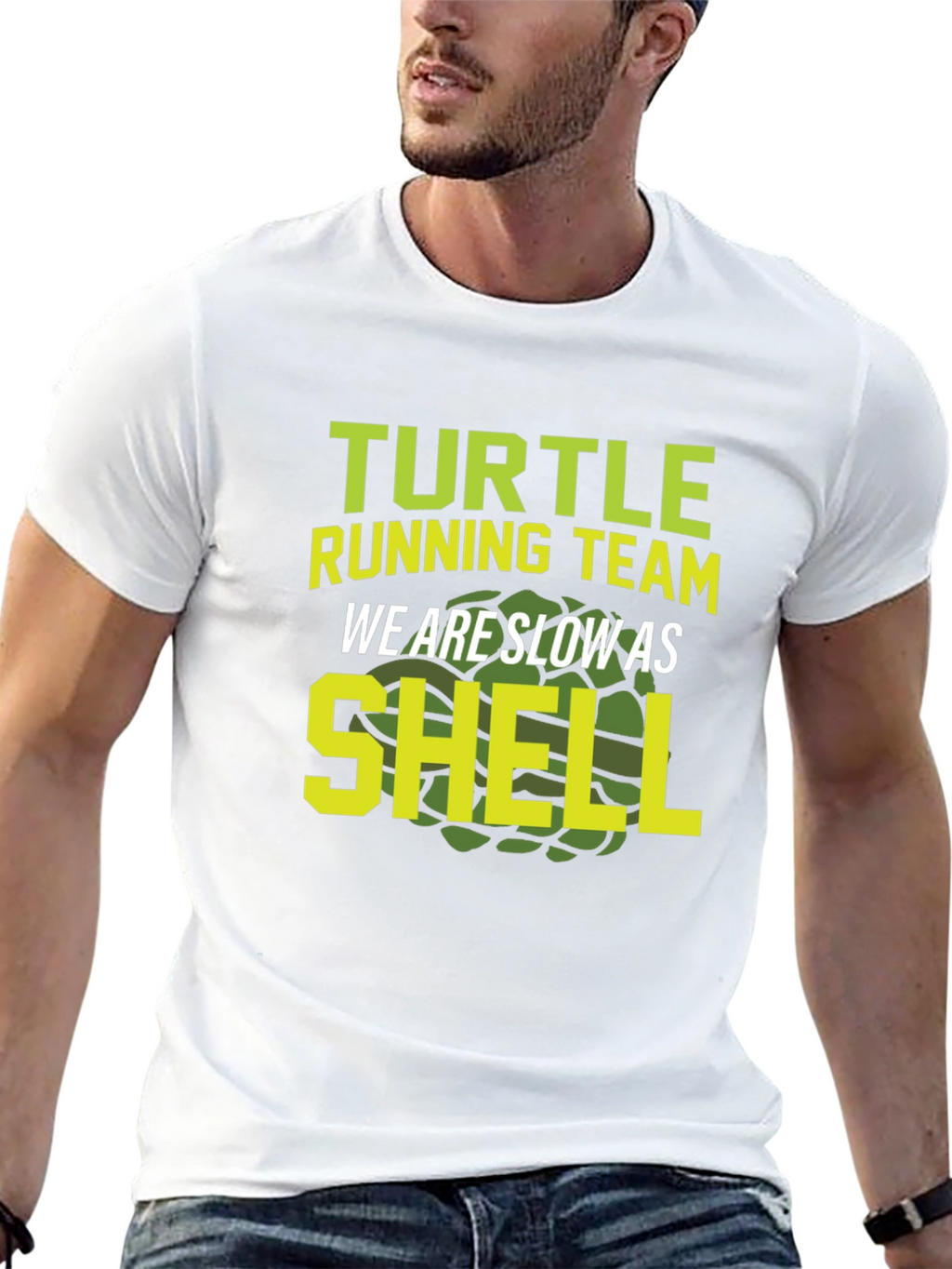 Turtle Running Team T-Shirt - Slow As Shell