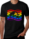 Giraffe Rainbow Pride Graphic T-Shirt