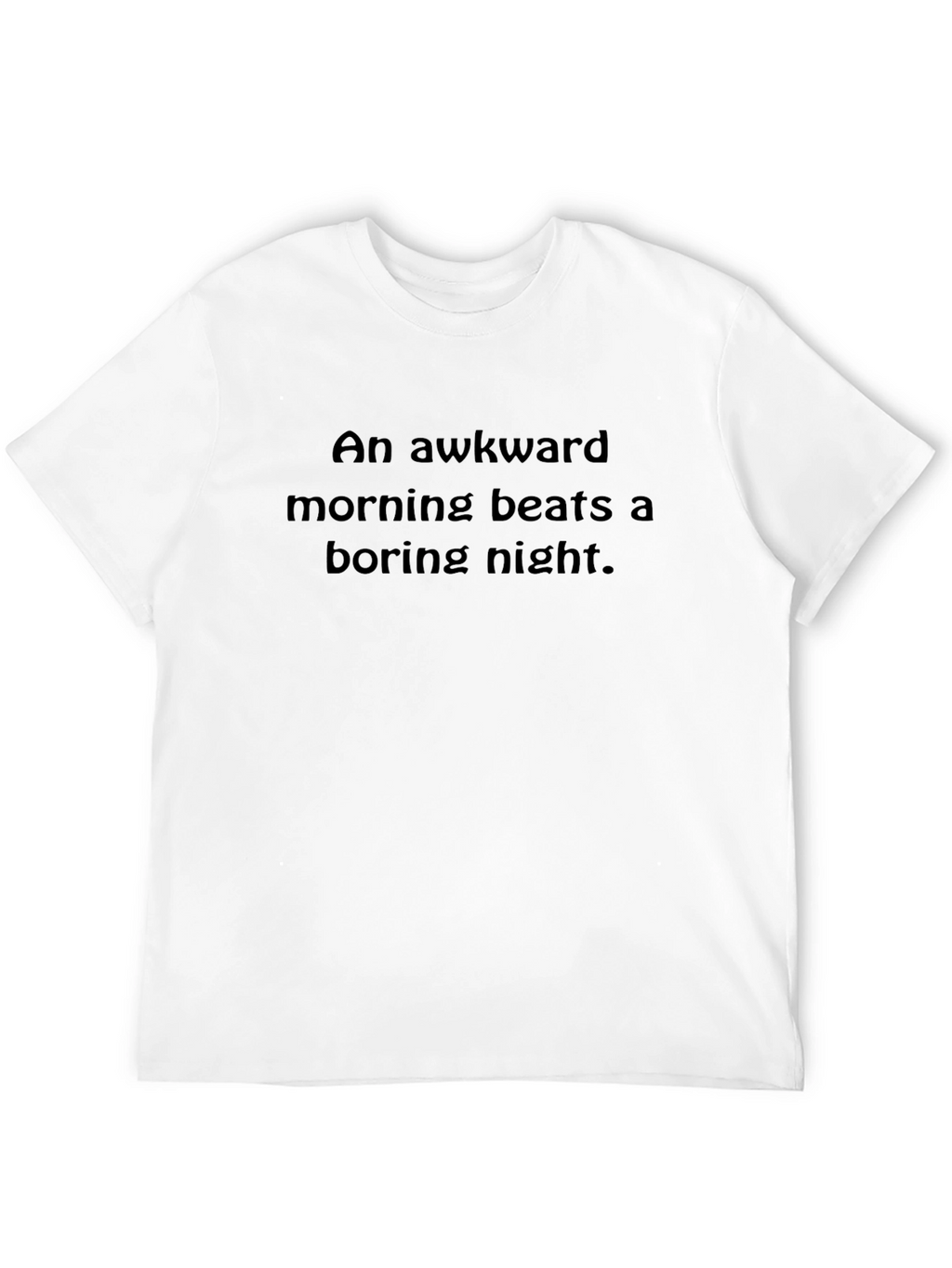 Awkward Morning Graphic Tee - Black