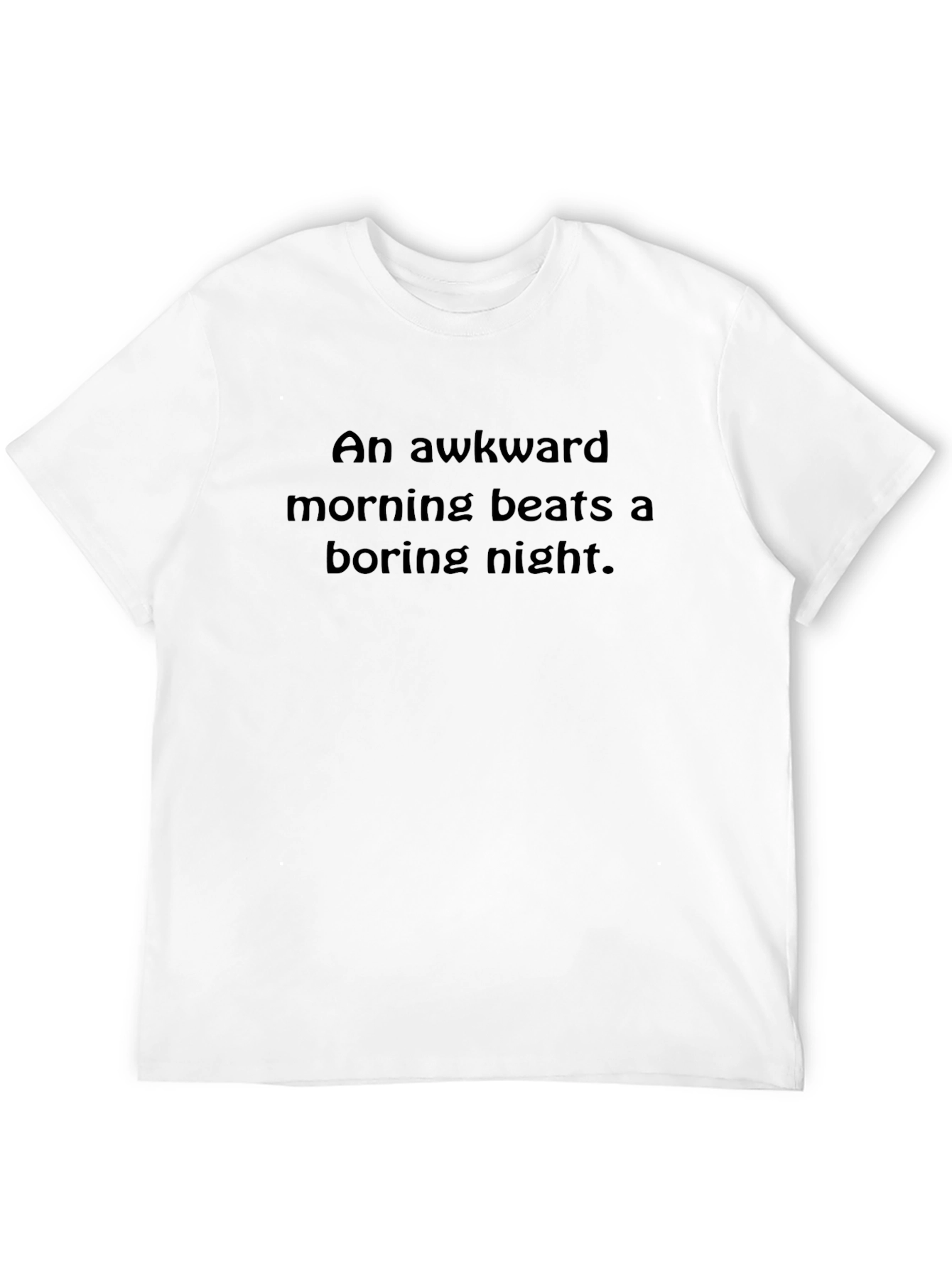 Awkward Morning Graphic Tee - Black