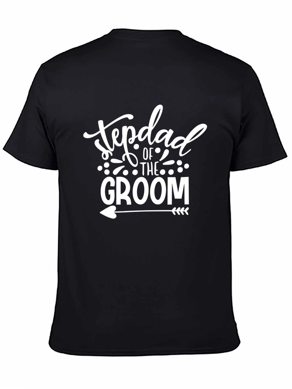 Stepdad of the Groom Black T-Shirt