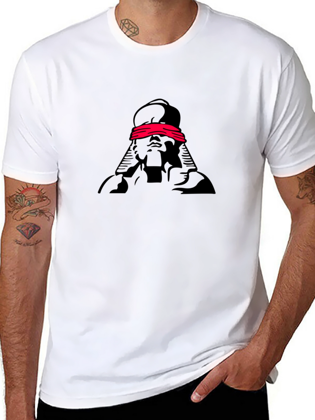 Blind Pharaoh Graphic Tee - Premium Black T-Shirt