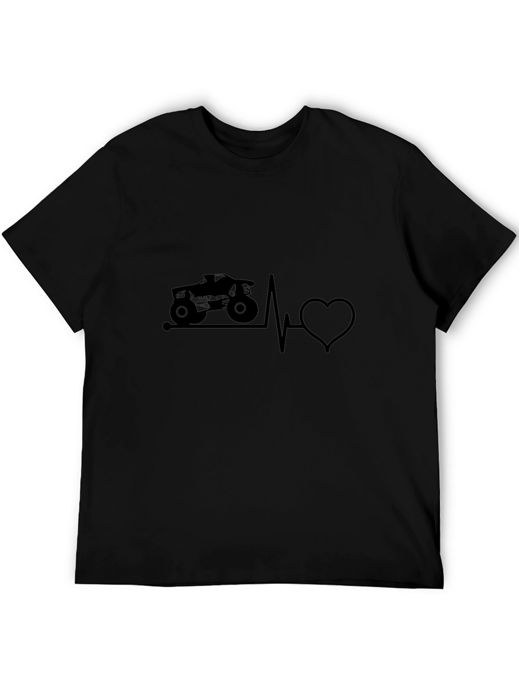 ATV Heartbeat T-Shirt - Black Graphic Tee
