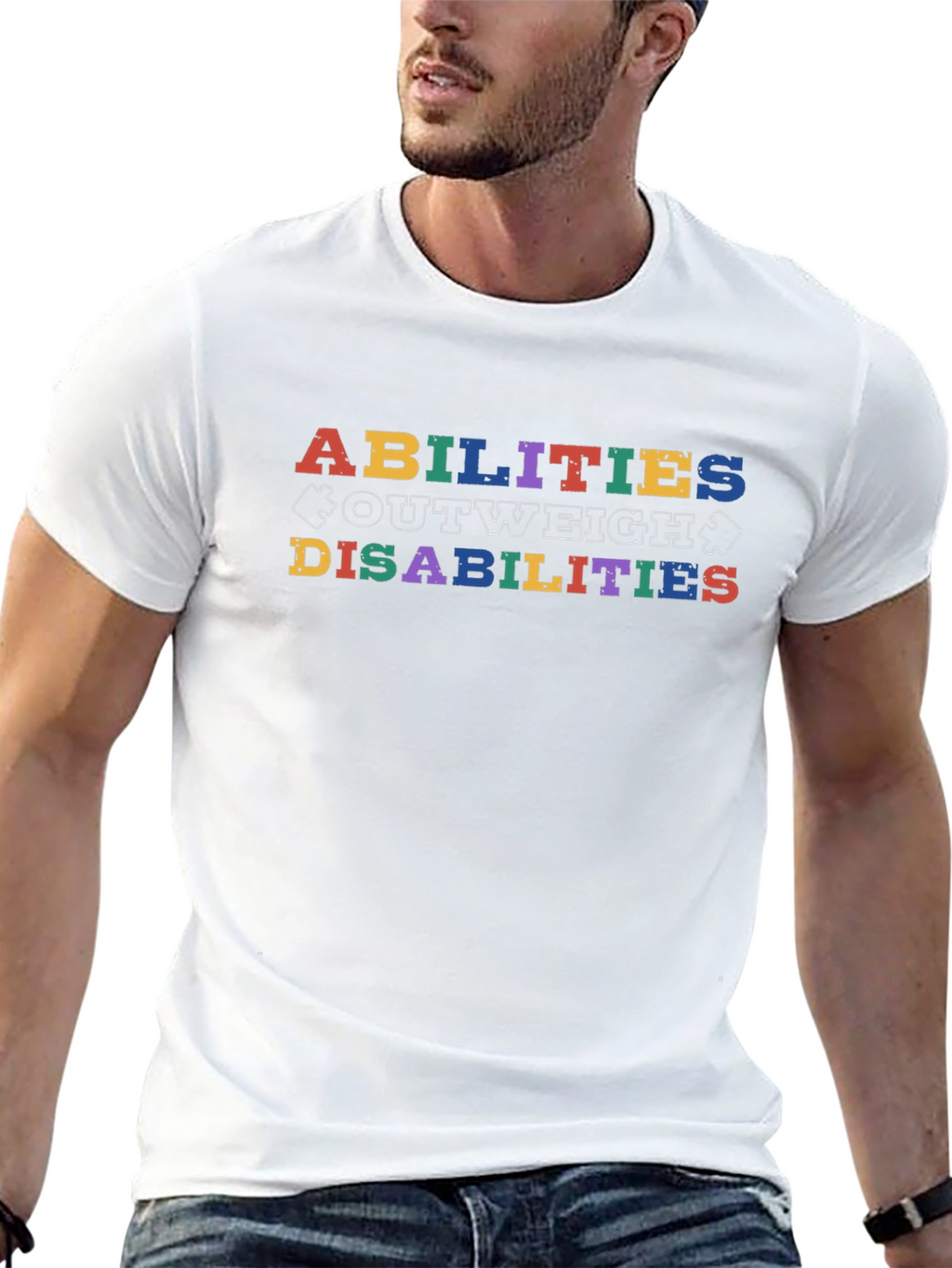 Abilities Outweigh Disabilities Graphic T-Shirt
