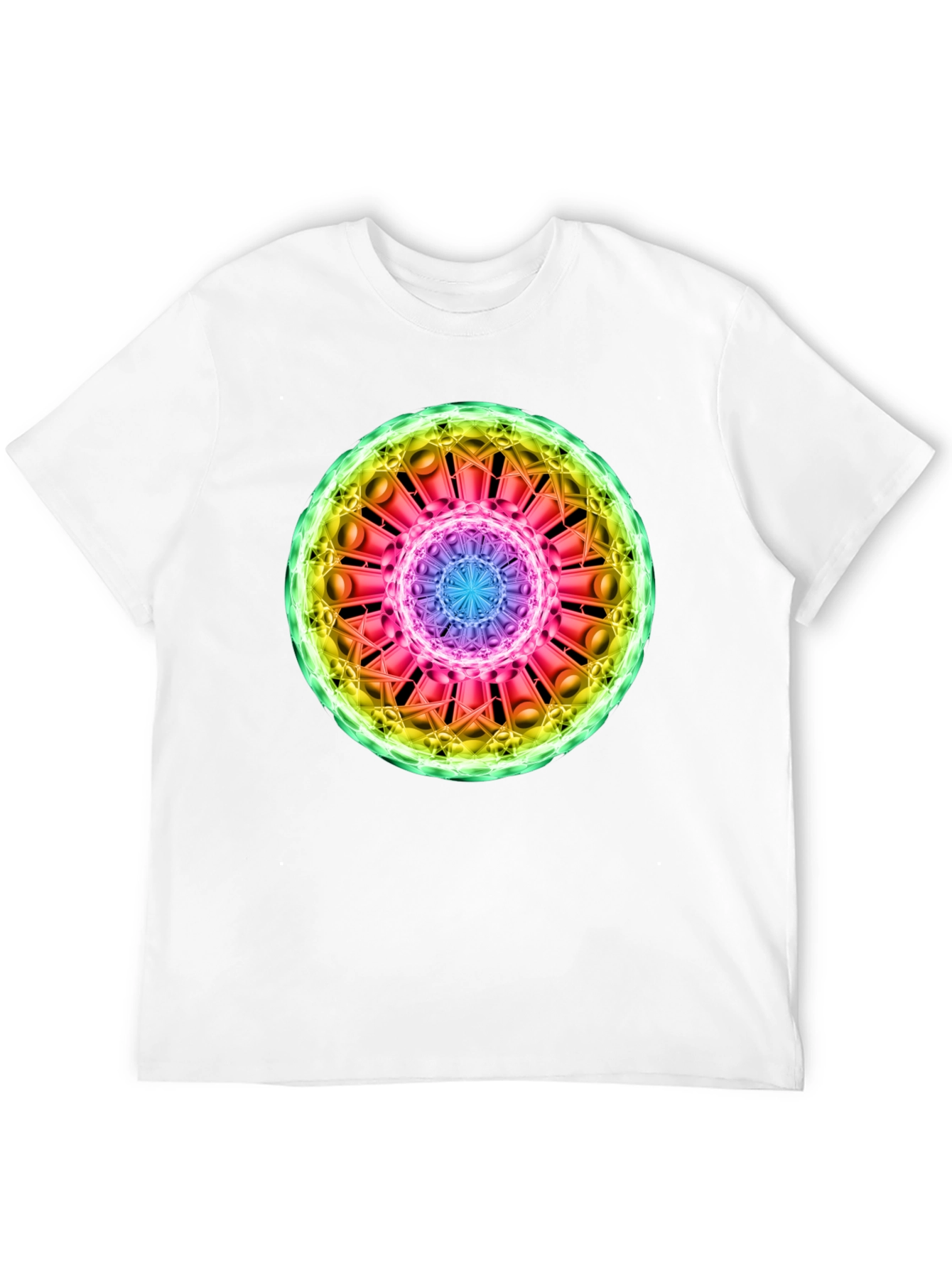 Cosmic Mandala Graphic Tee - Black