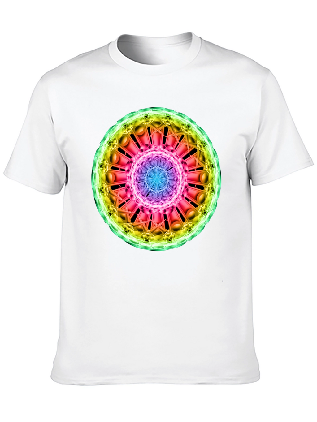 Cosmic Mandala Graphic Tee - Black
