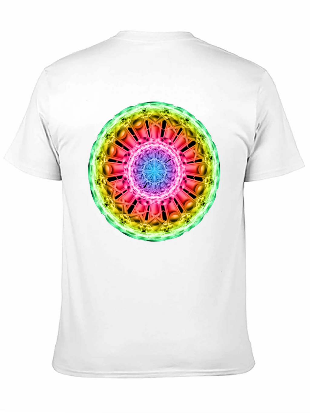 Cosmic Mandala Graphic Tee - Black
