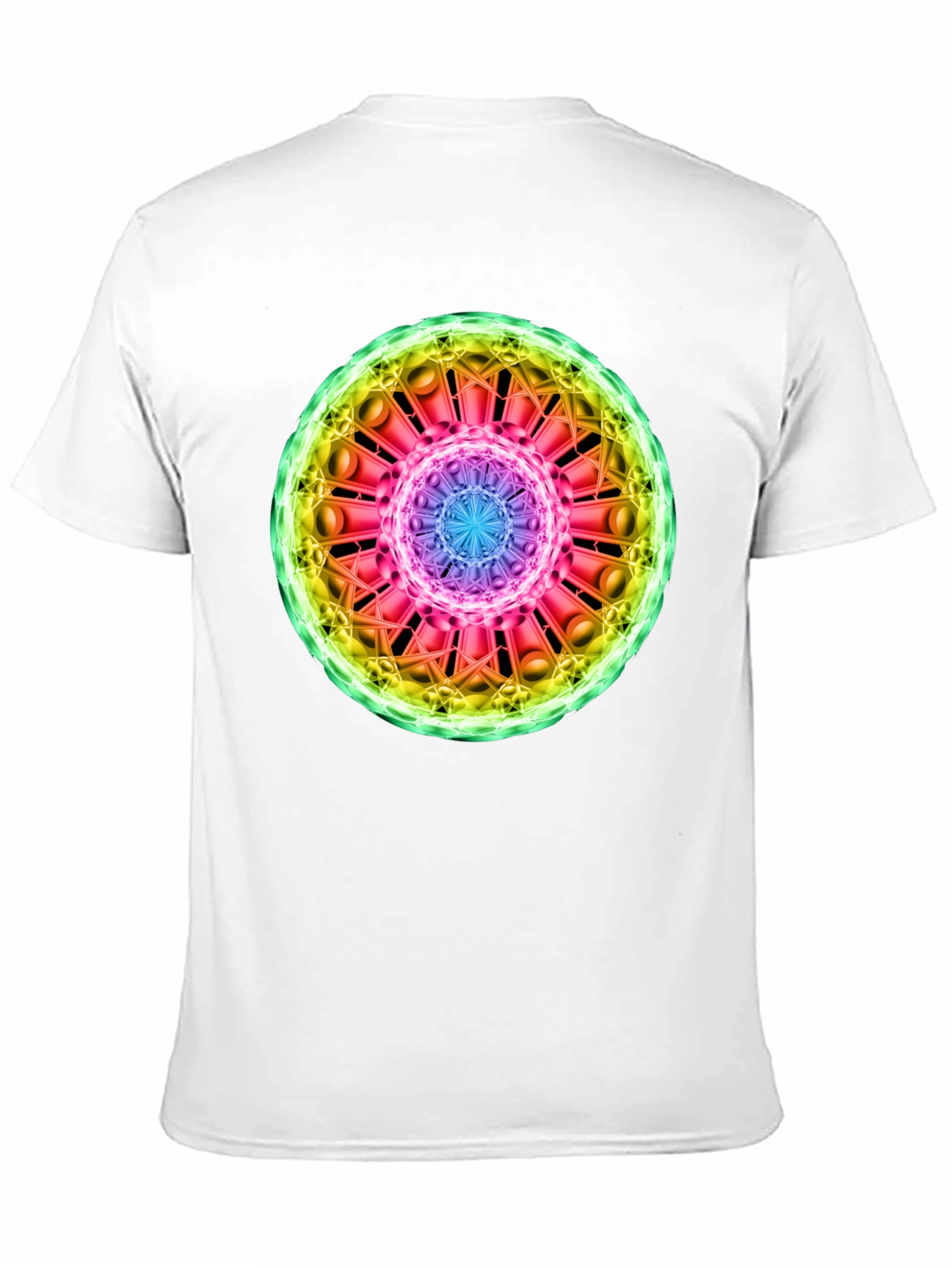 Cosmic Mandala Graphic Tee - Black