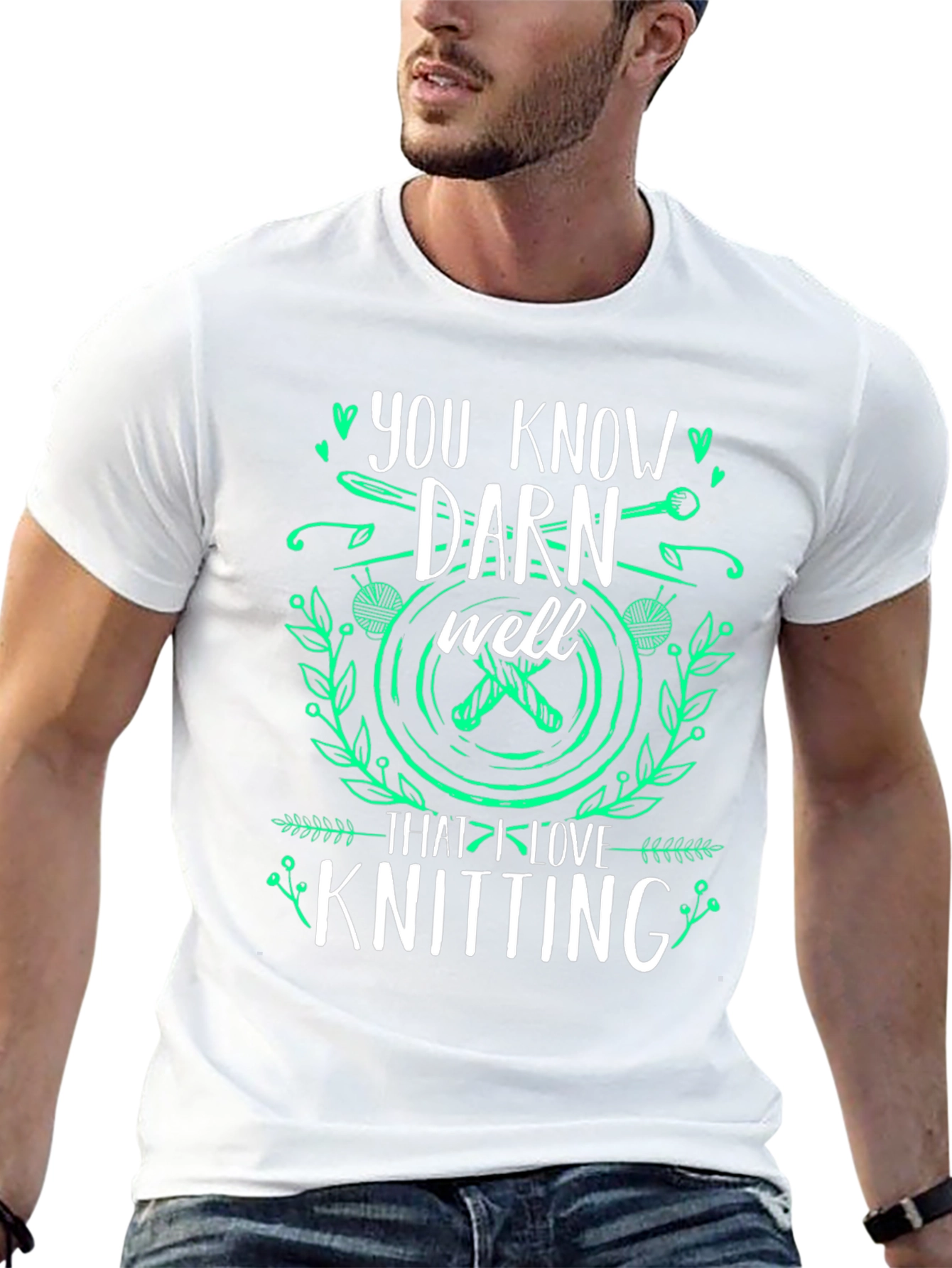 Knitting Lover T-Shirt: You Know Darn Well Graphic Tee