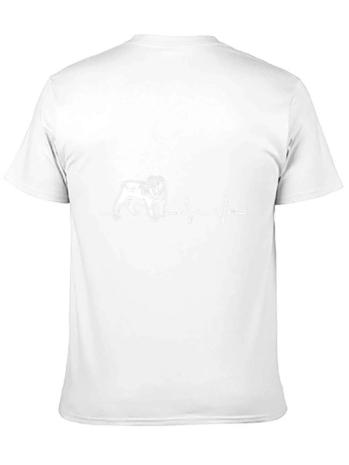 Bulldog Heartbeat T-Shirt - Black