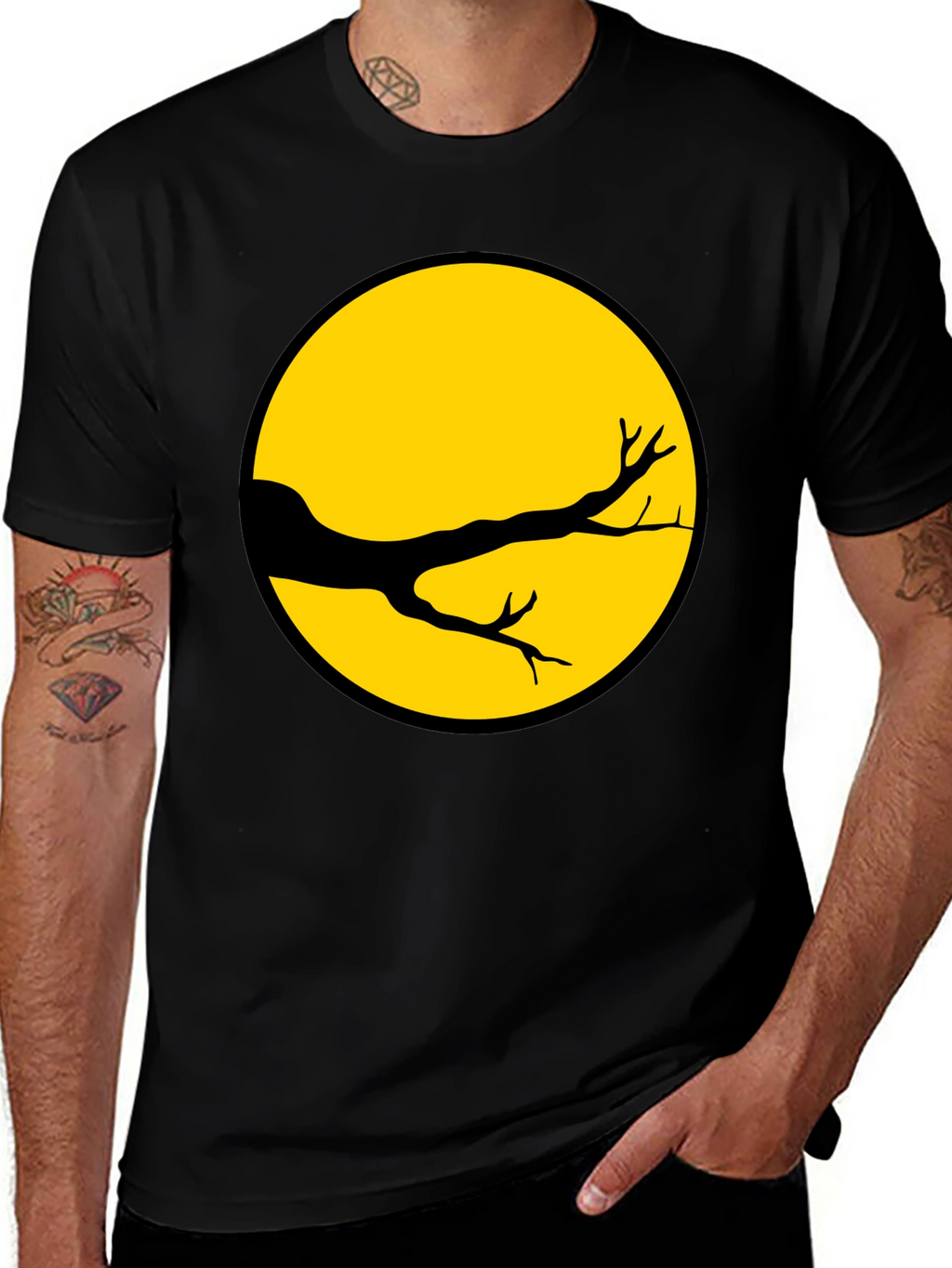 Graphic Tee - Moonlit Branch Design Unisex