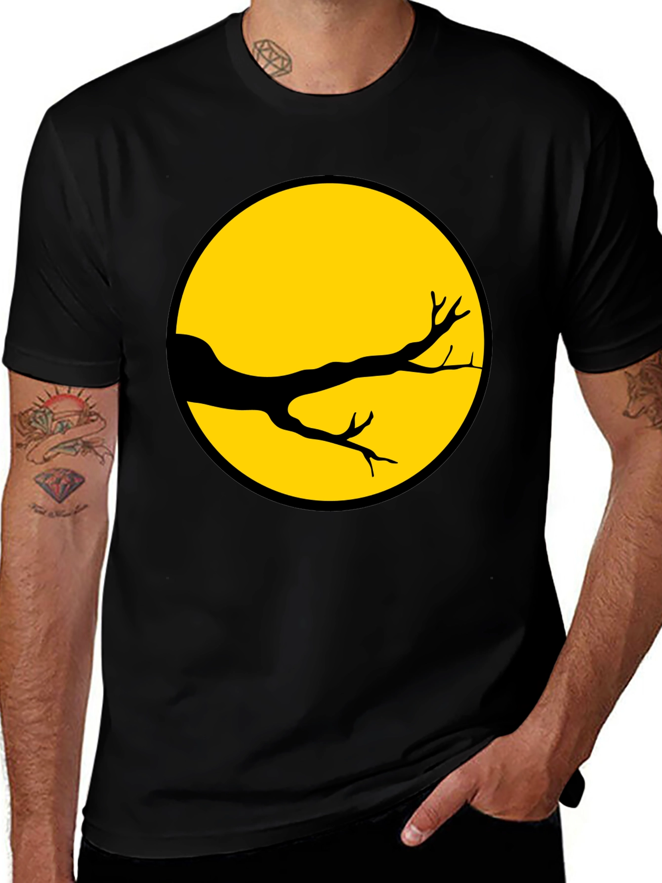 Graphic Tee - Moonlit Branch Design Unisex