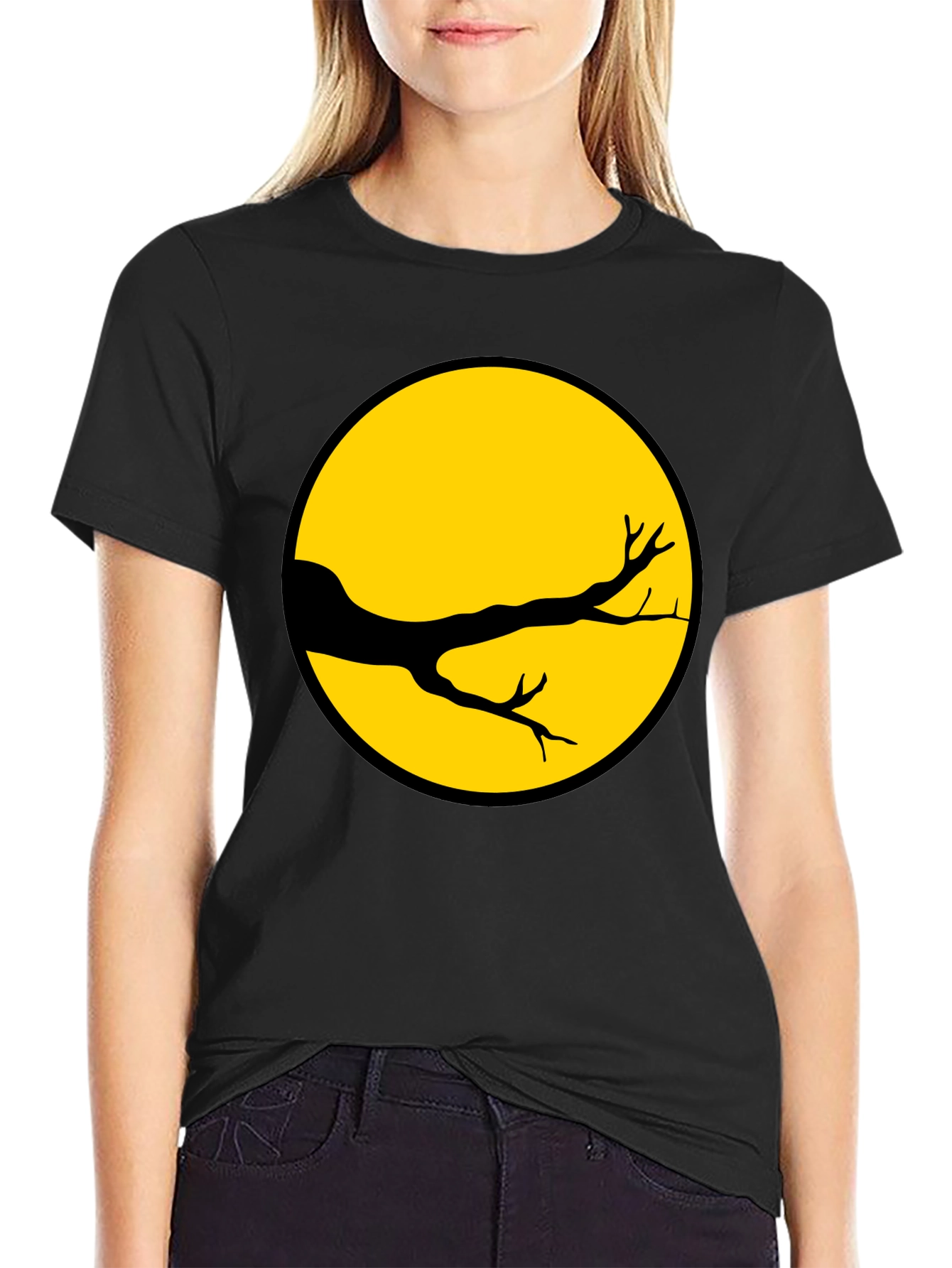 Graphic Tee - Moonlit Branch Design Unisex