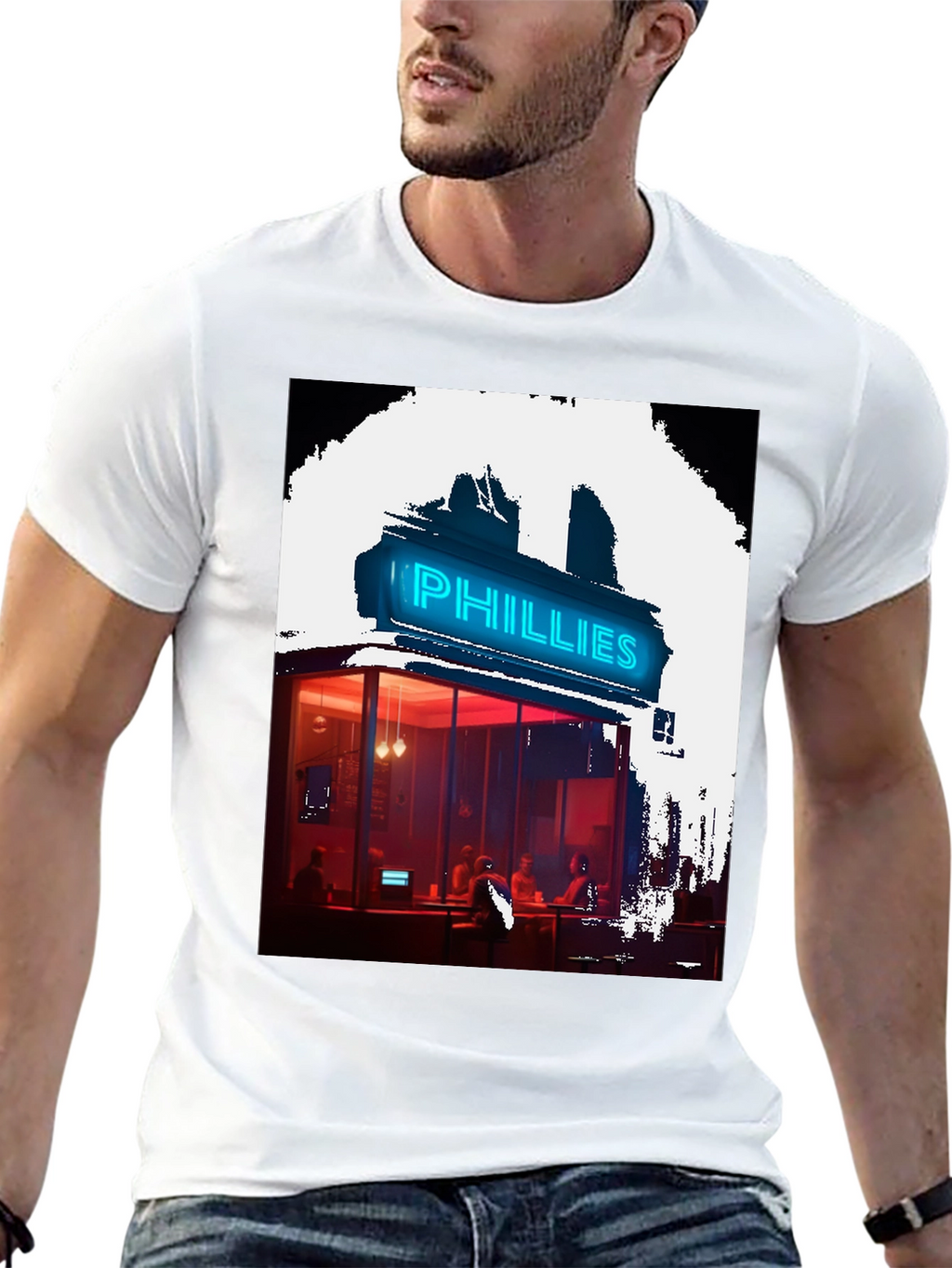 Neon Phillies Restaurant Graphic Tee