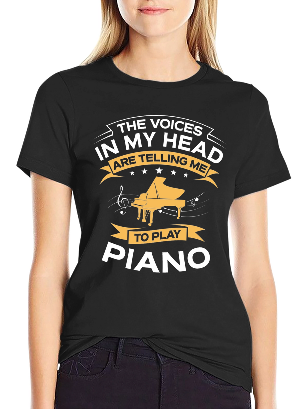Voices in My Head Piano T-Shirt