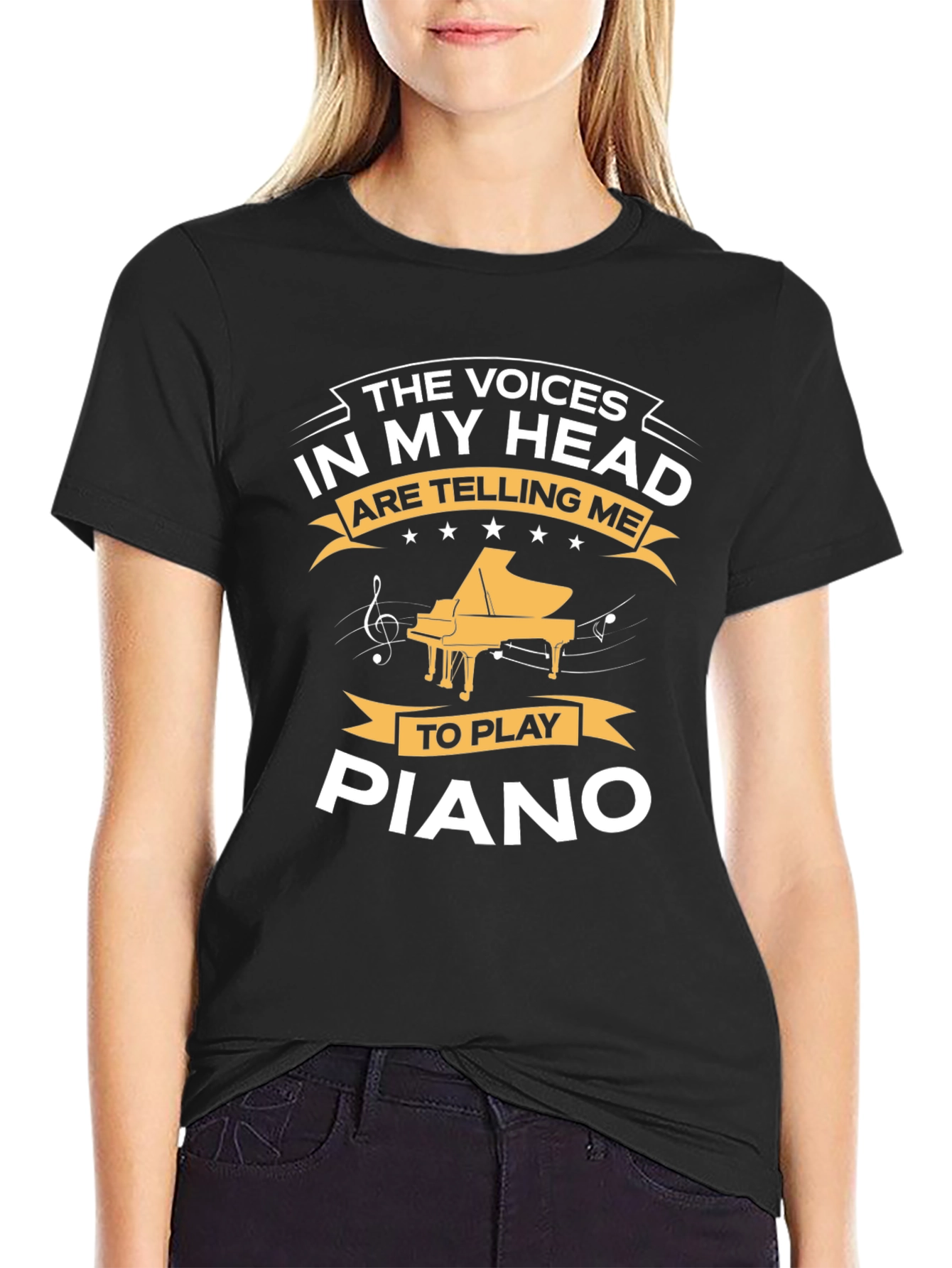 Voices in My Head Piano T-Shirt
