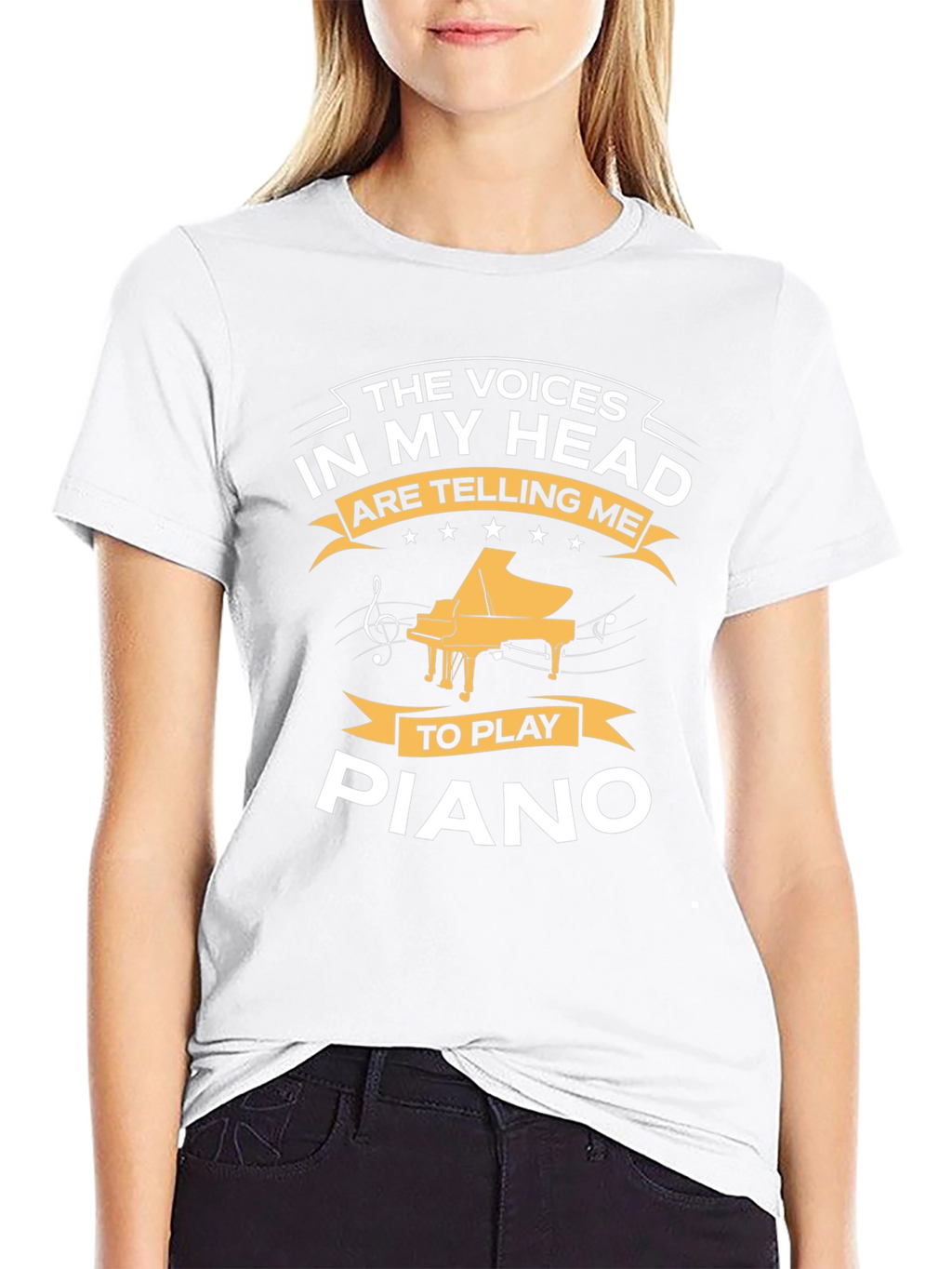 Voices in My Head Piano T-Shirt