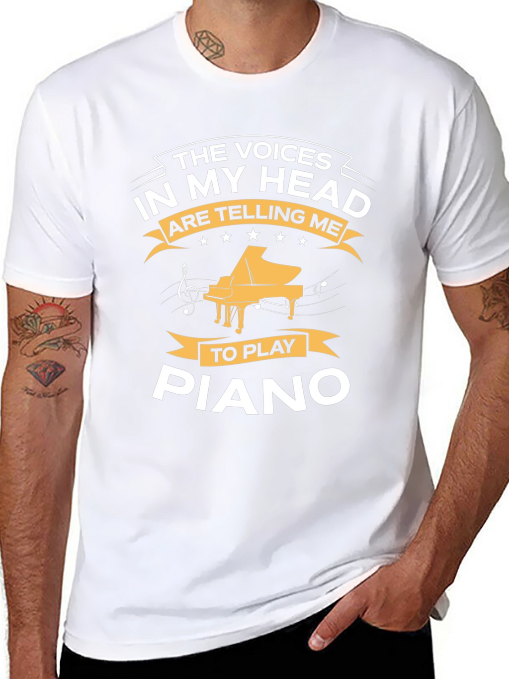 Voices in My Head Piano T-Shirt