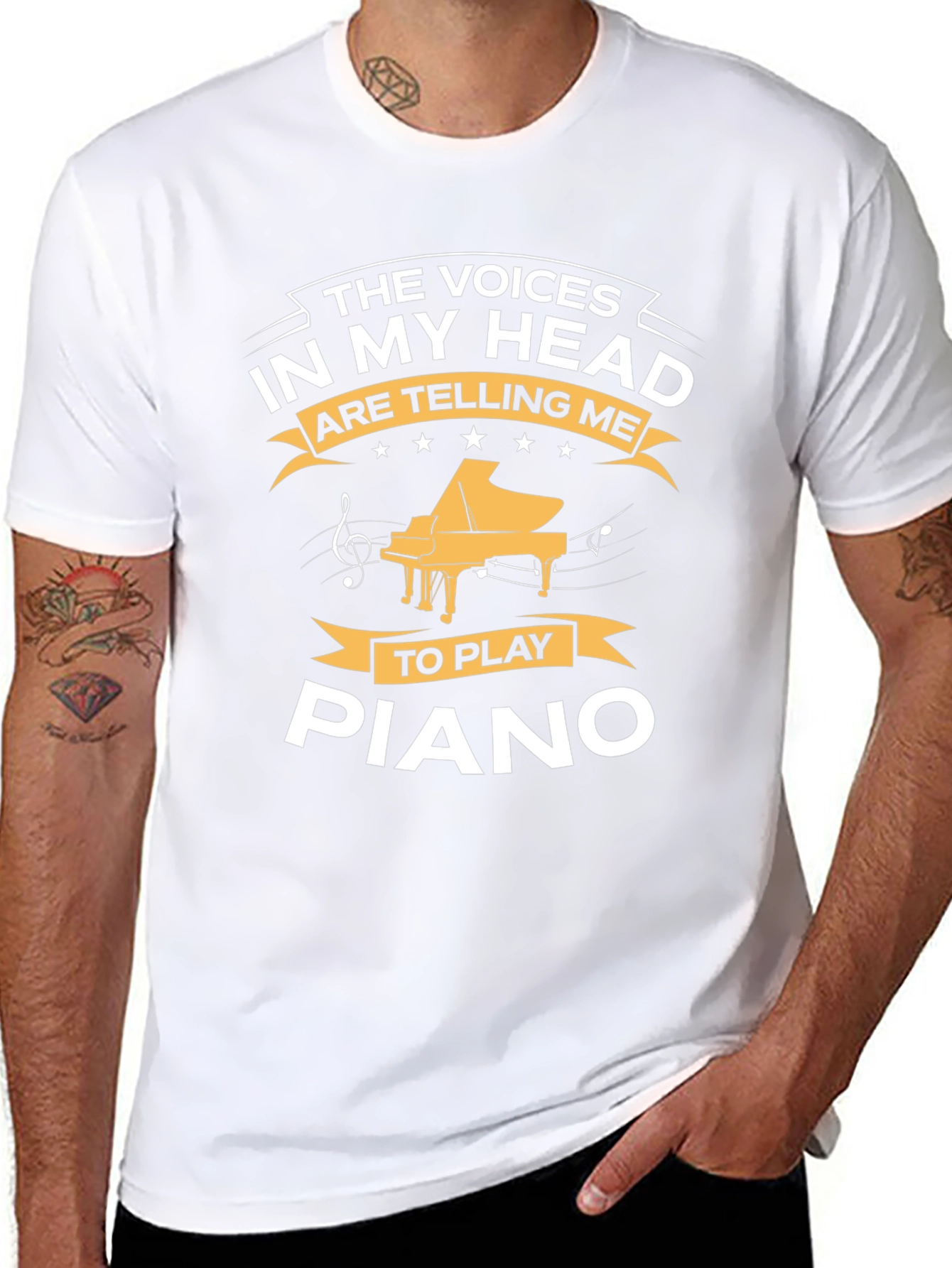 Voices in My Head Piano T-Shirt