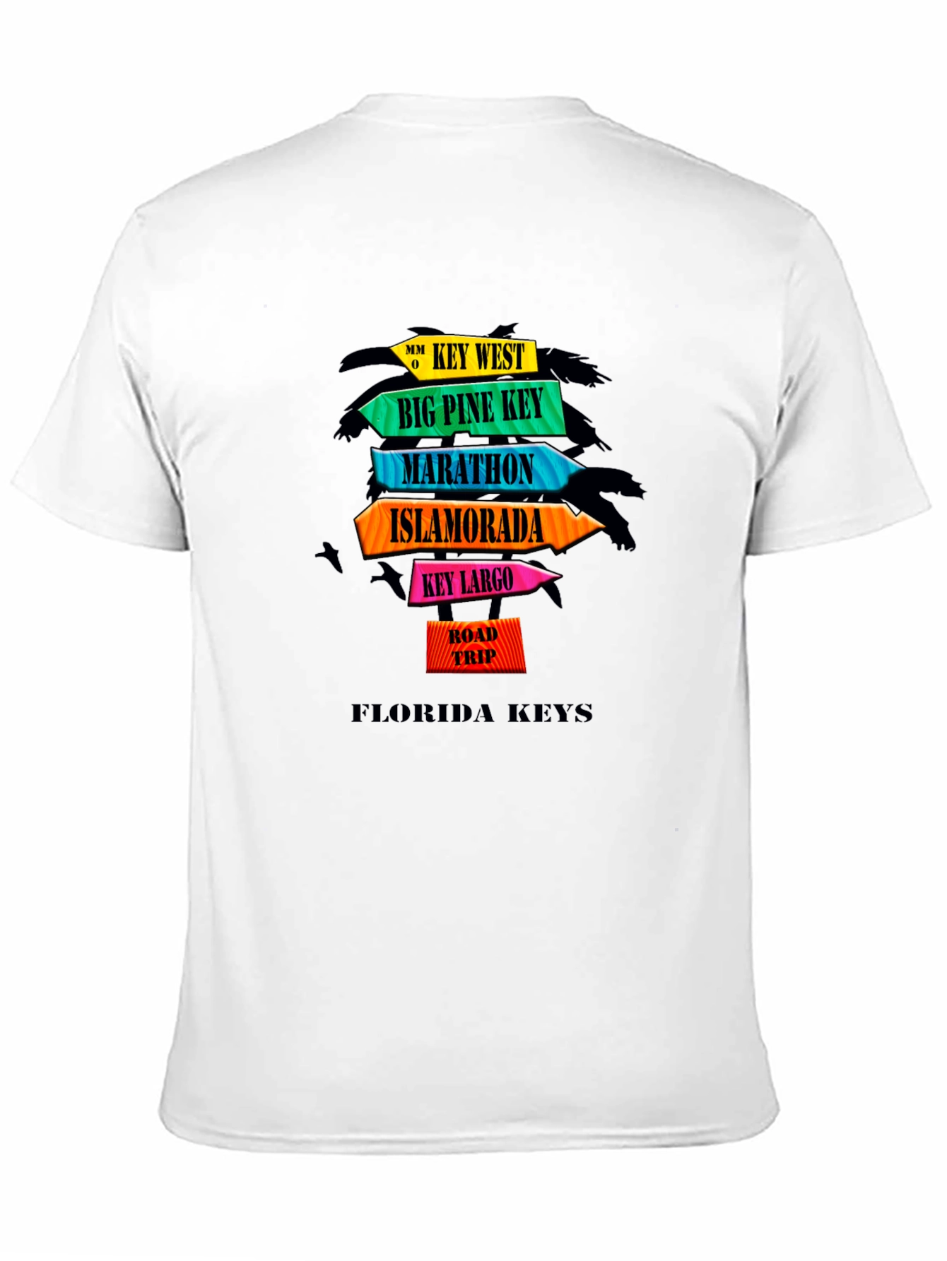 Florida Keys Road Trip Black T-Shirt