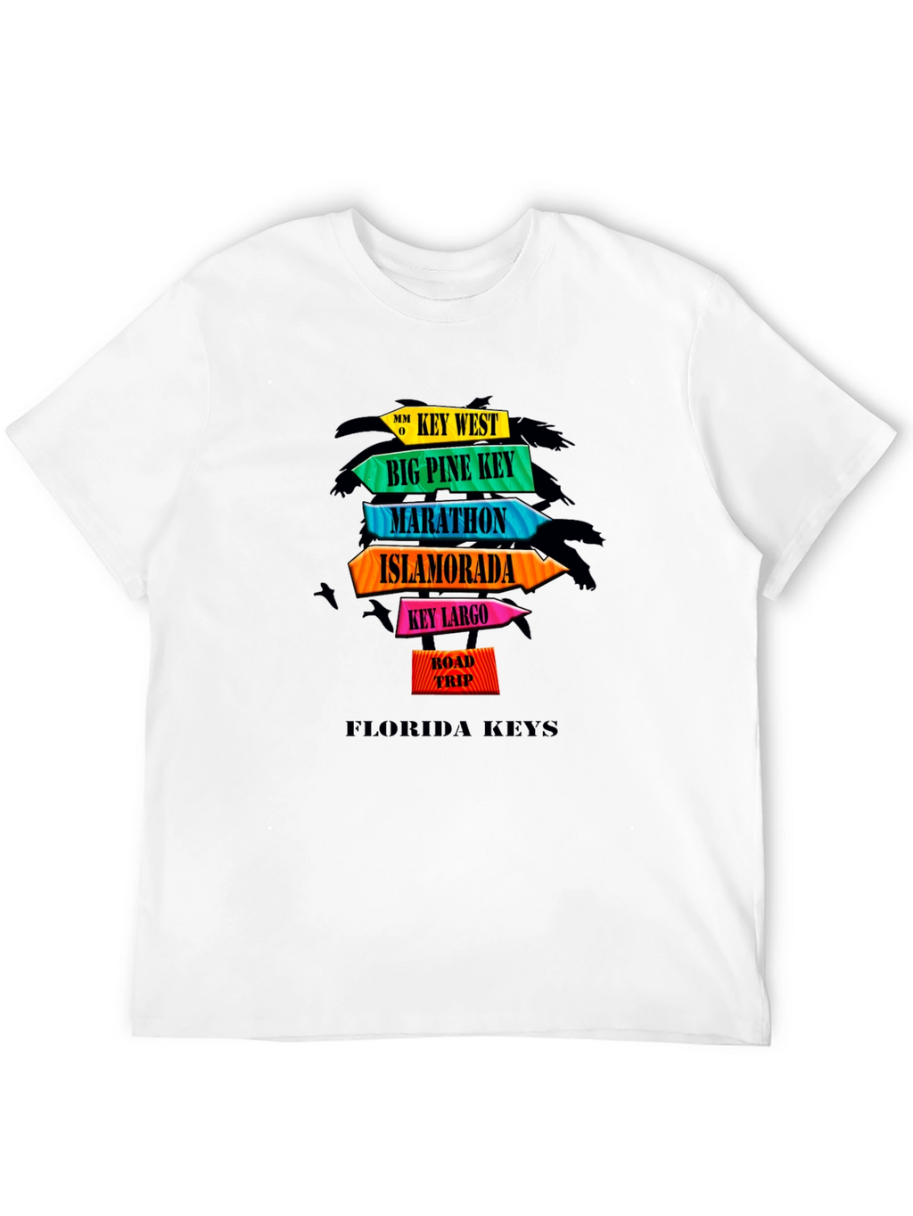 Florida Keys Road Trip Black T-Shirt