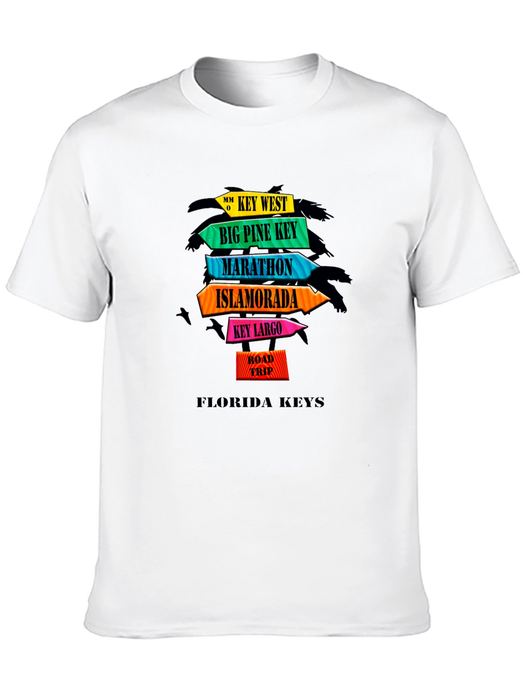 Florida Keys Road Trip Black T-Shirt