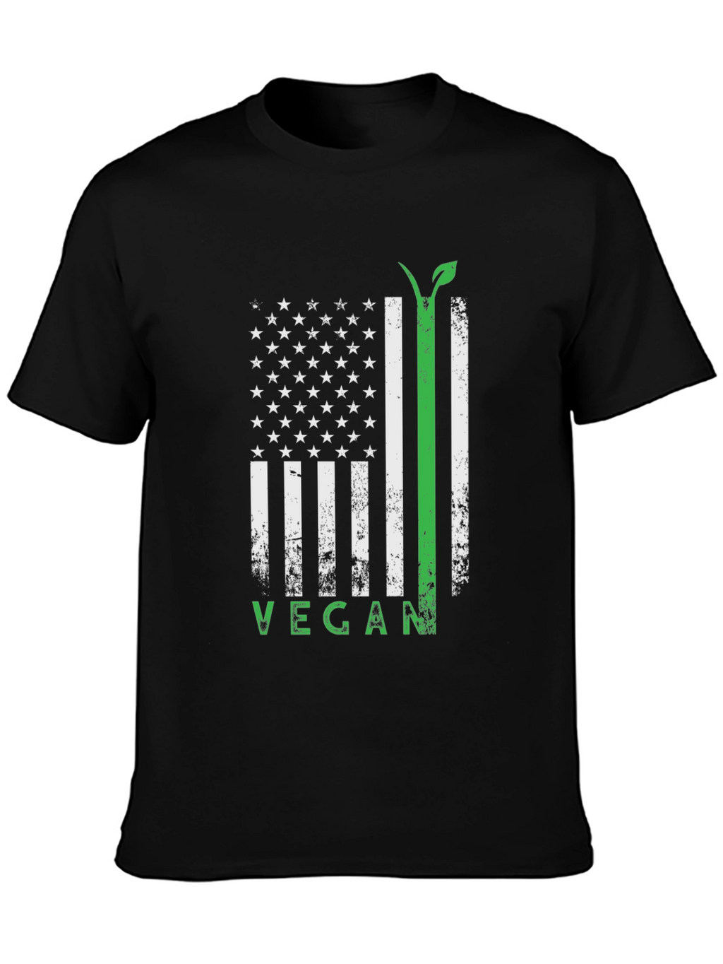 Vegan Flag T-Shirt - Black Tee