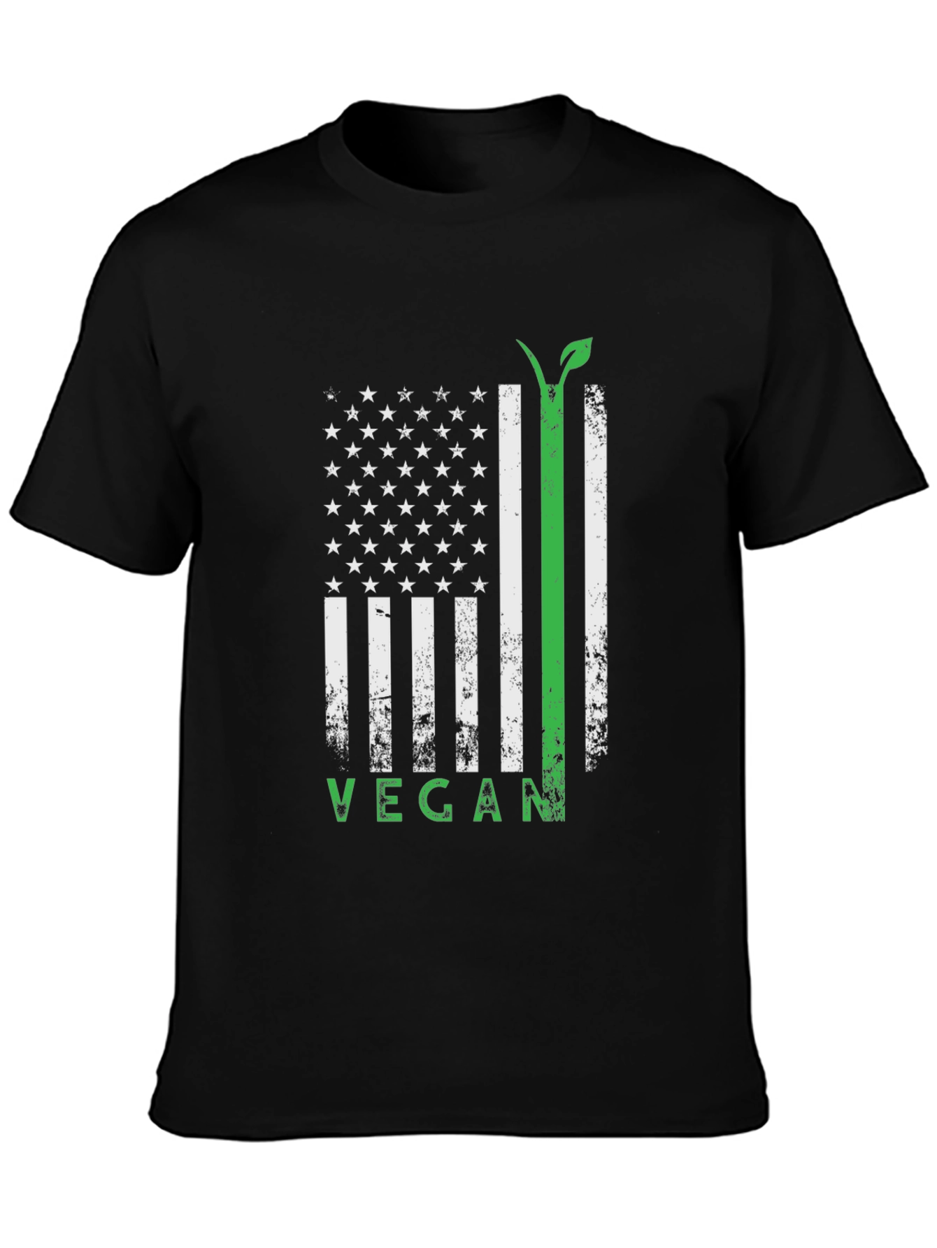 Vegan Flag T-Shirt - Black Tee