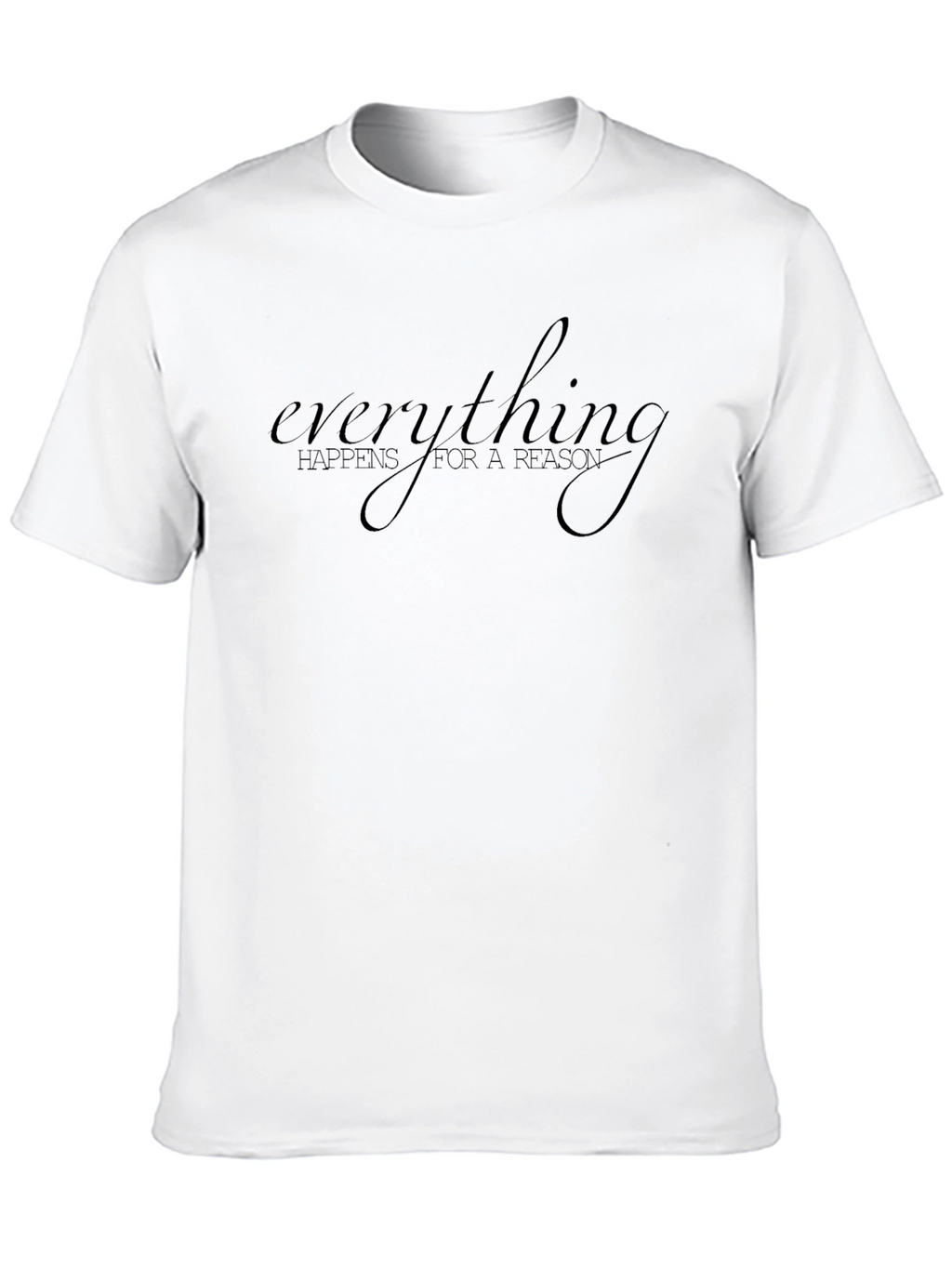 Everything Happens Black T-Shirt