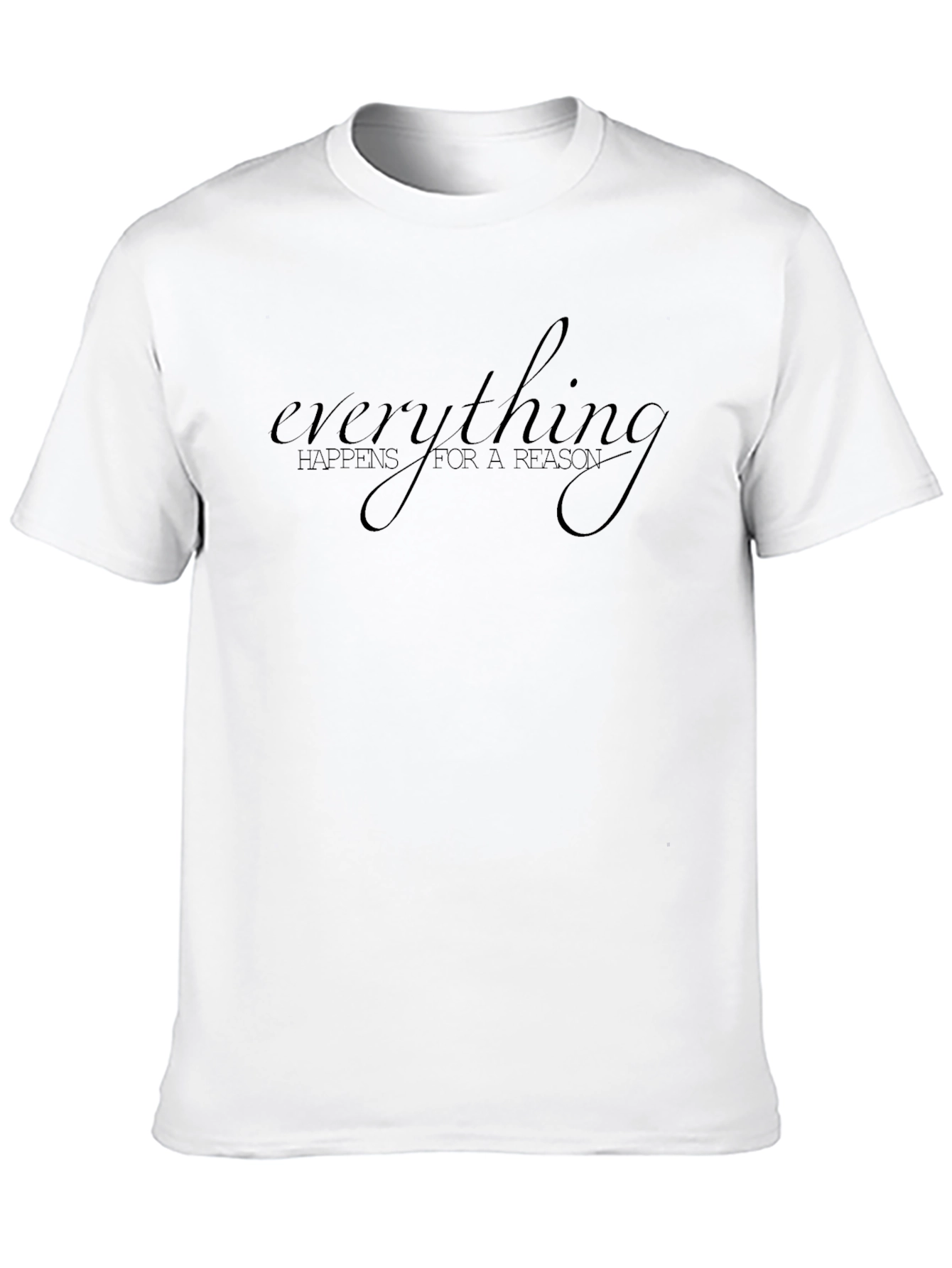 Everything Happens Black T-Shirt