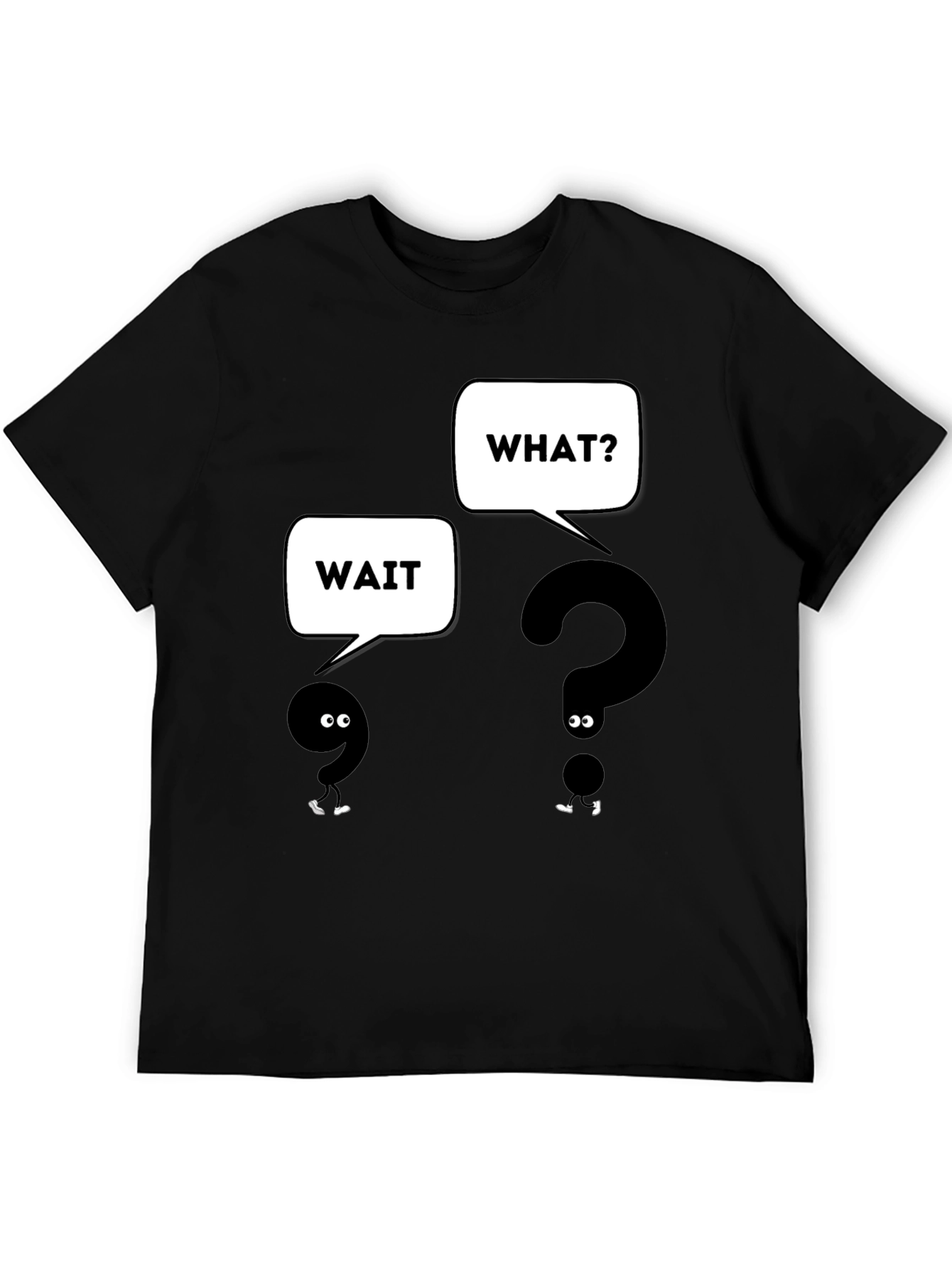 Funny Question Mark T-Shirt - Wait What? Graphic Tee