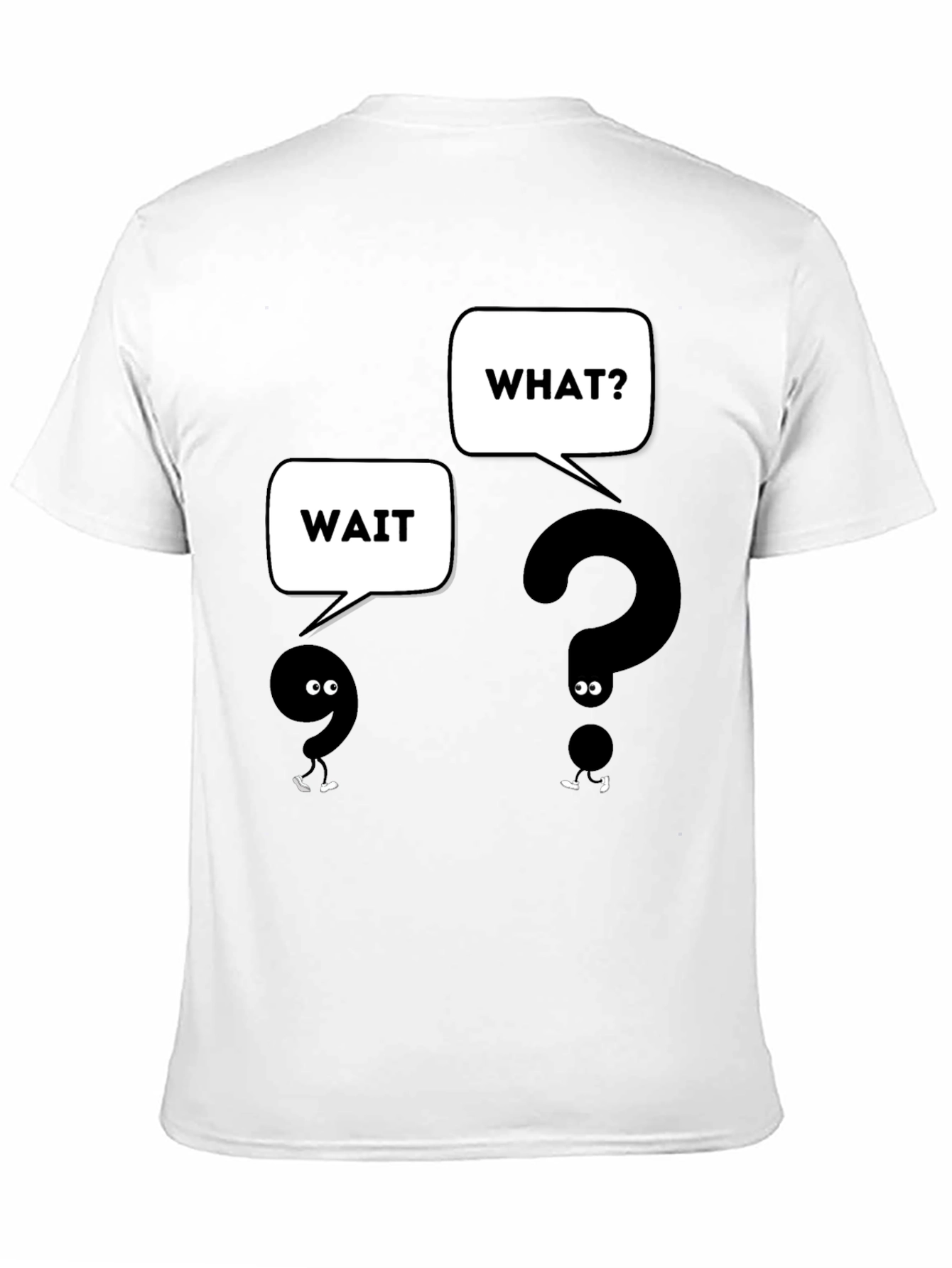 Funny Question Mark T-Shirt - Wait What? Graphic Tee