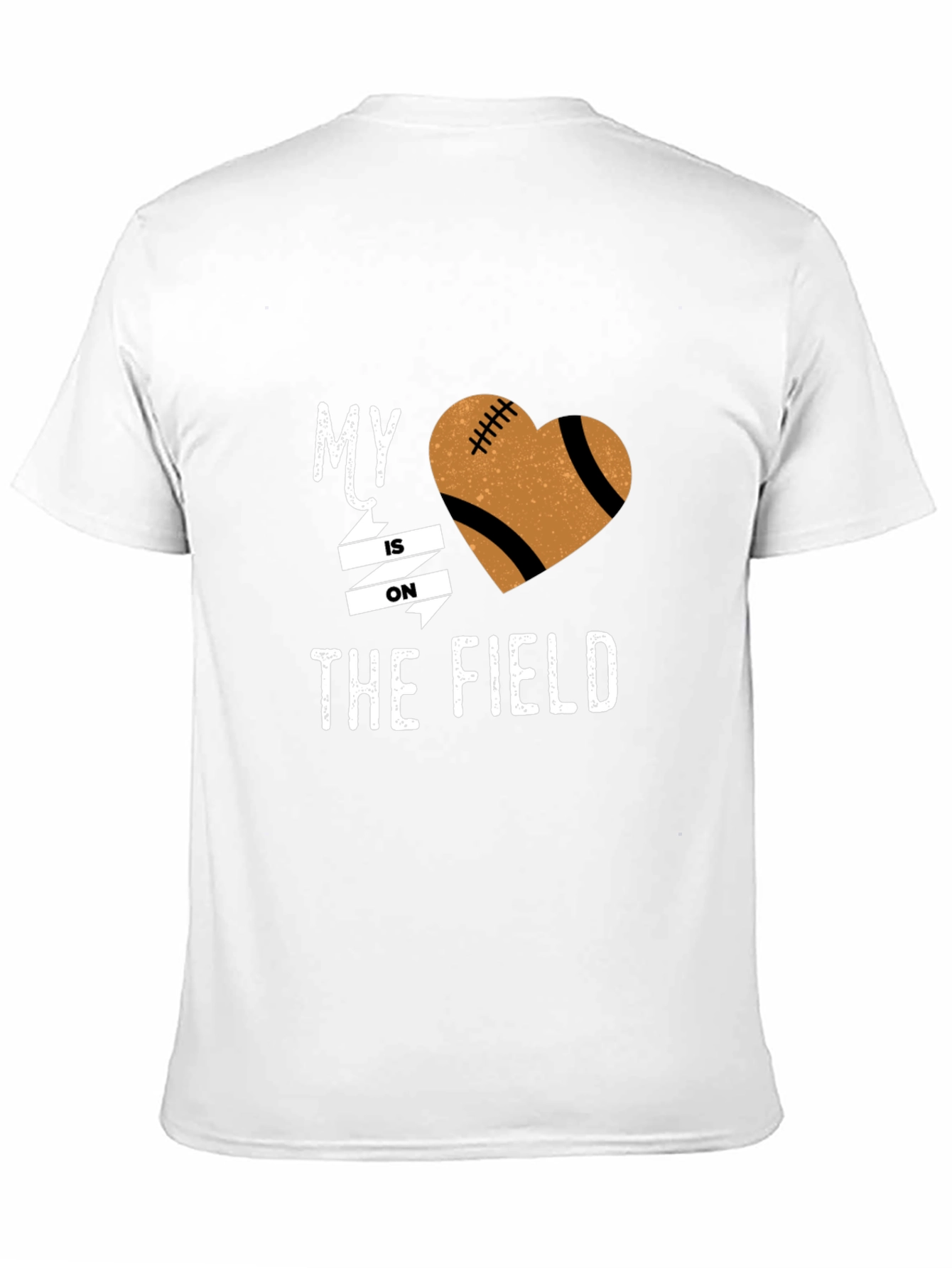 My Heart is on the Field Football Graphic Tee