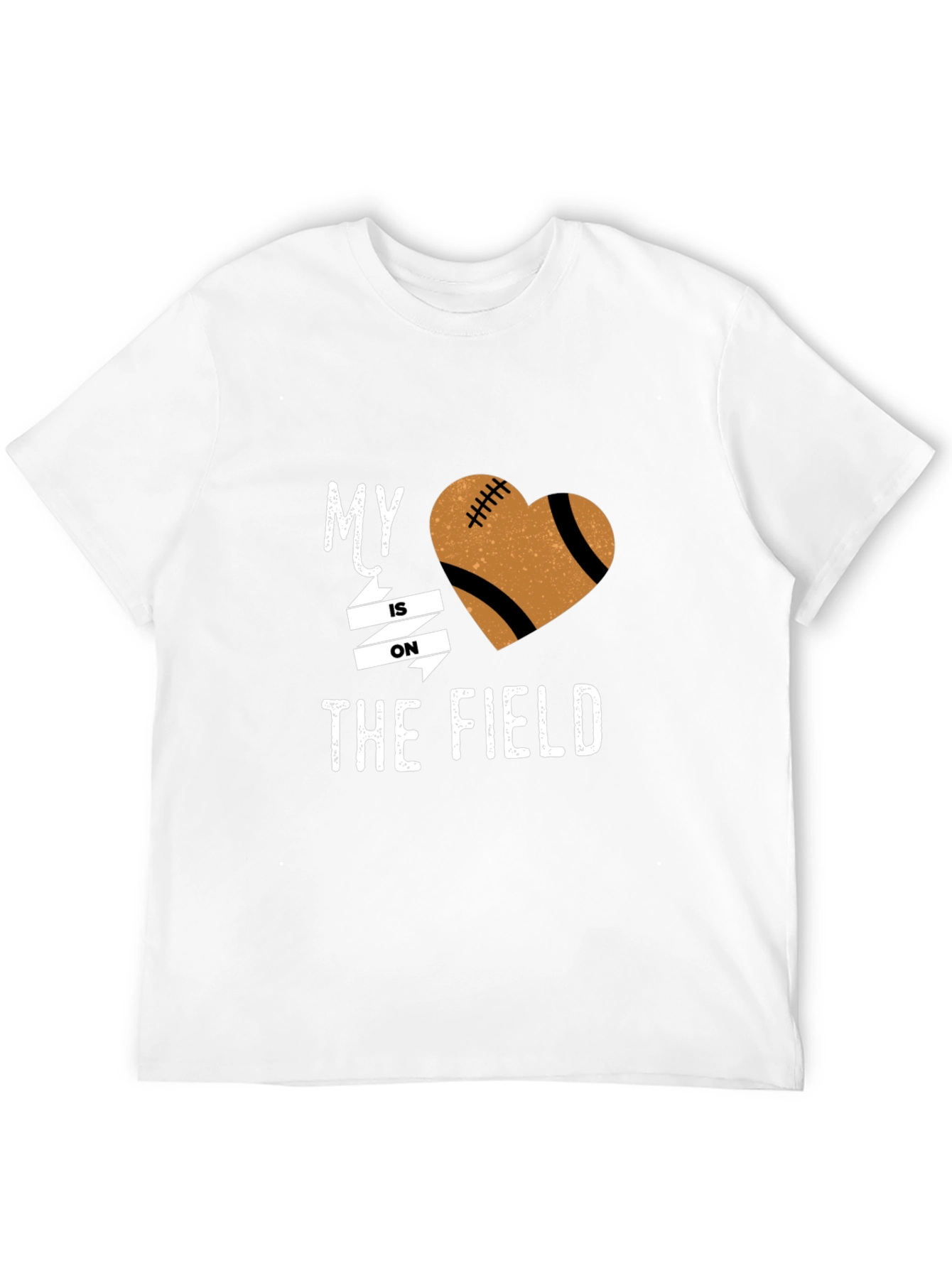 My Heart is on the Field Football Graphic Tee