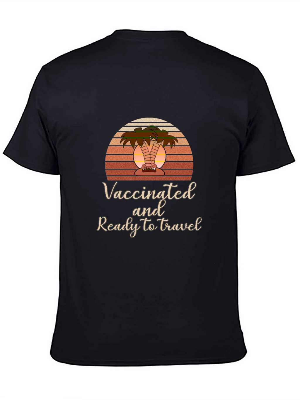 Vaccinated & Ready to Travel Black T-Shirt