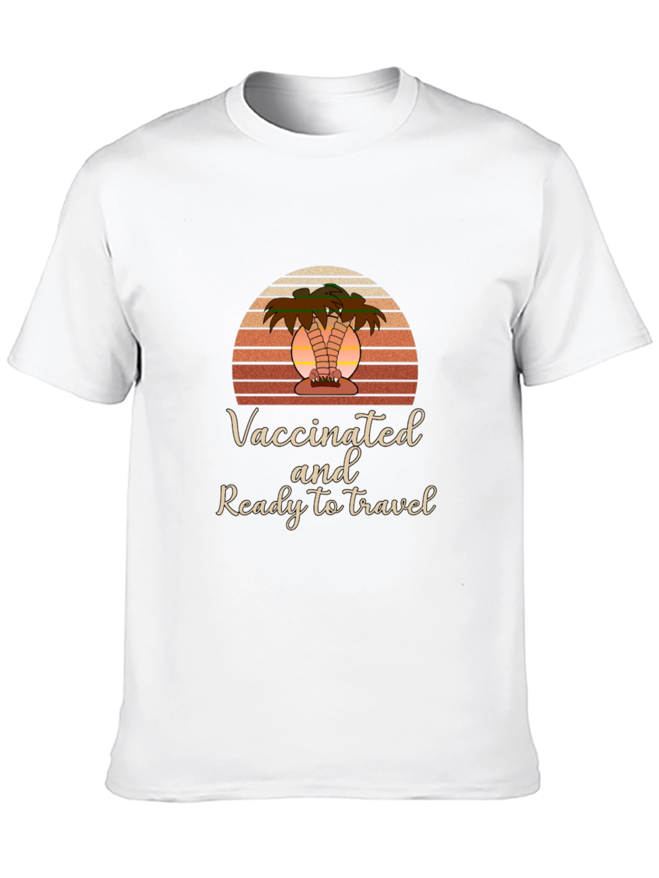 Vaccinated & Ready to Travel Black T-Shirt